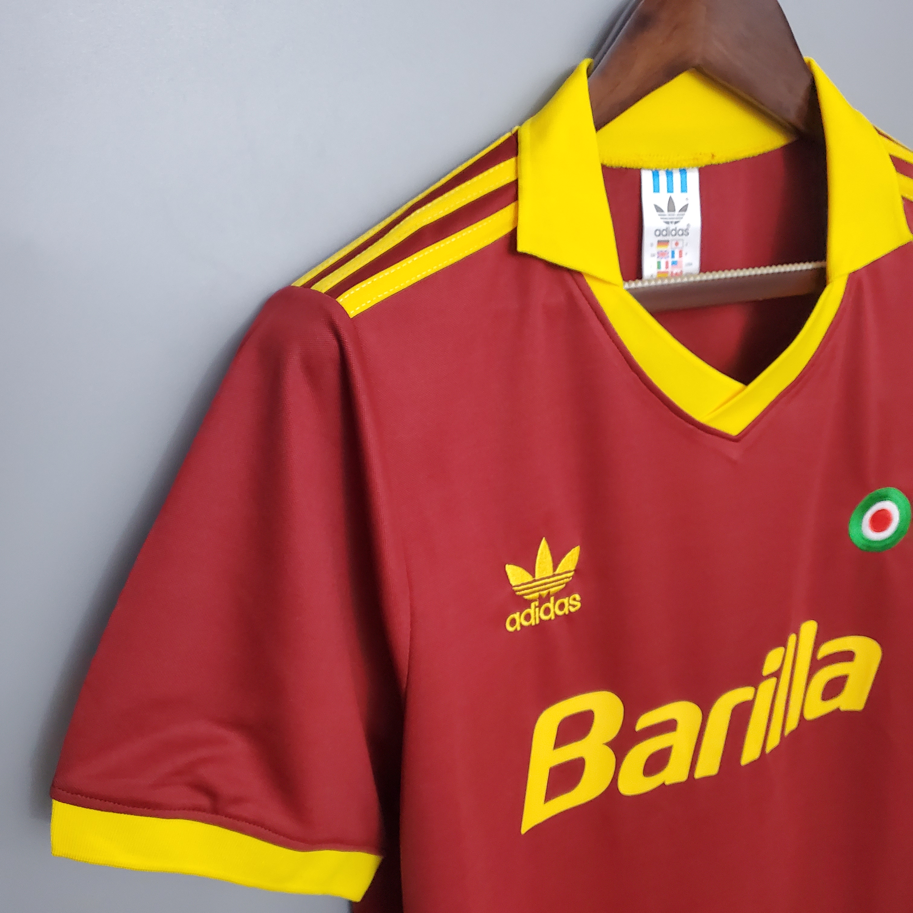 91/92 Roma Home Retro Jersey - leoleo123123