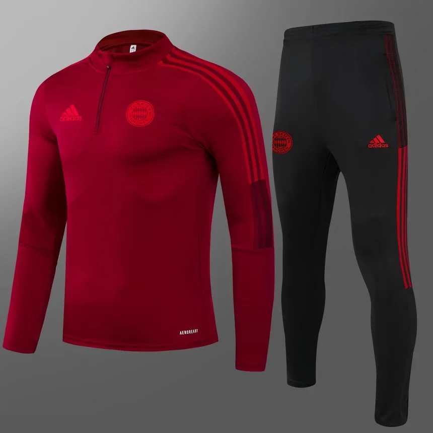21-22 Bayern Red Sweater Tracksuit Thai Quality - leoleo123123