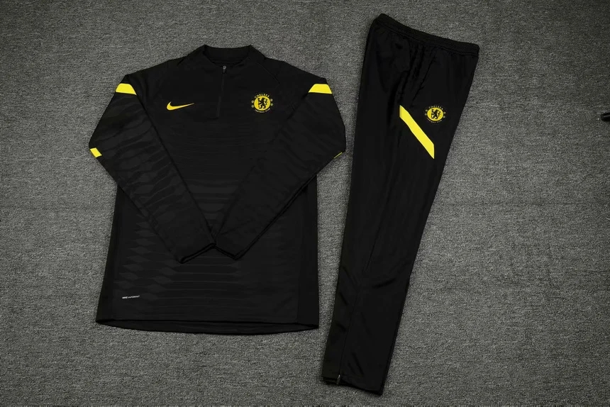 21-22 Chelsea Black Sweater Player Version Tracksuit Thai Quality - leoleo123123