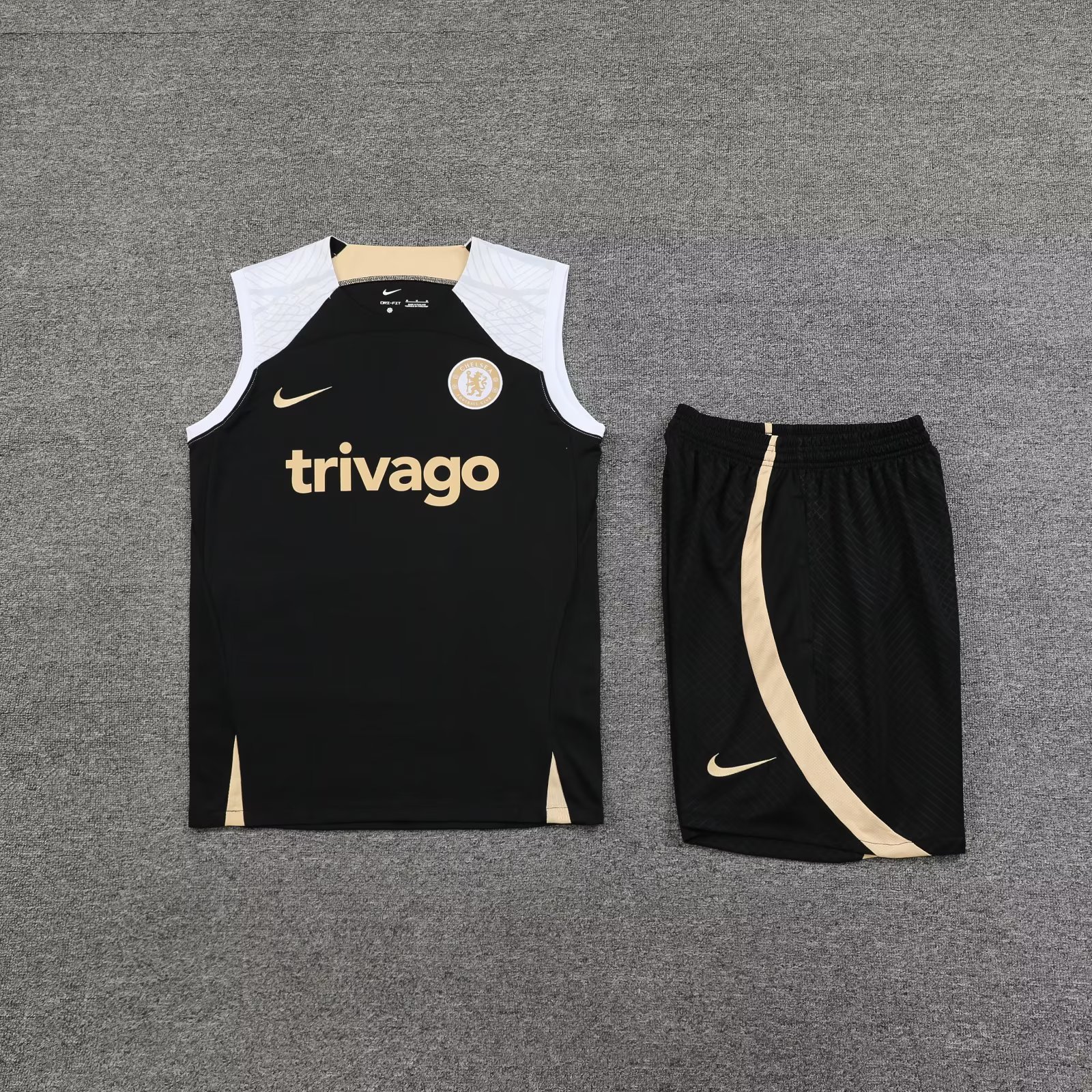 23/24 Chelsea Black Vest Training suit - leoleo123123