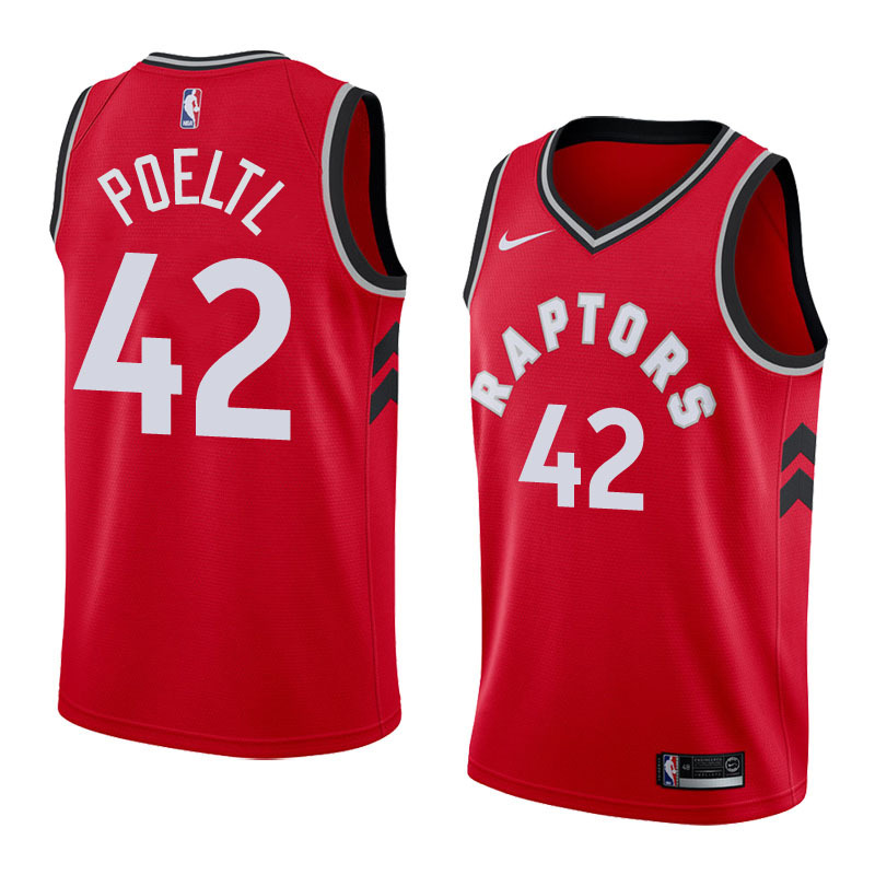 NBA Men Toronto Raptors Red #42 POELTL Jersey High Quality Name and Number Print - leoleo123123