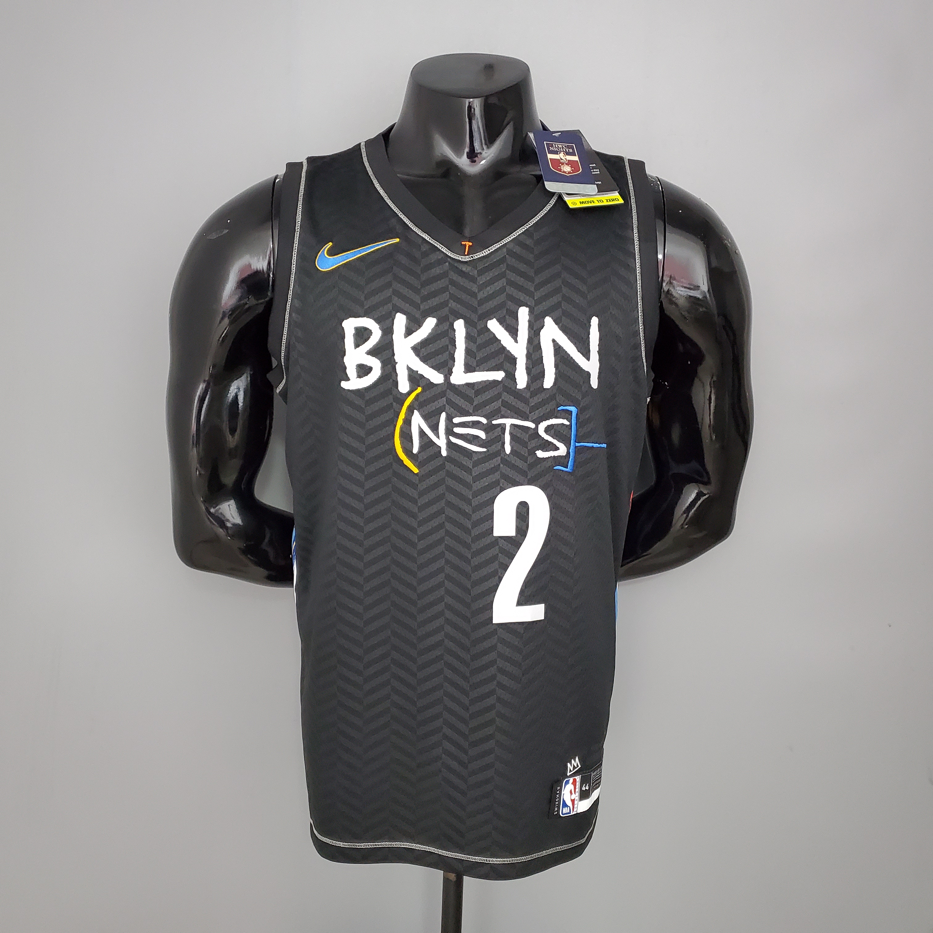NBA Men Season 2021 Brooklyn Nets Black City #2 GRIFFIN Jersey High Quality Name and Number Print - leoleo123123