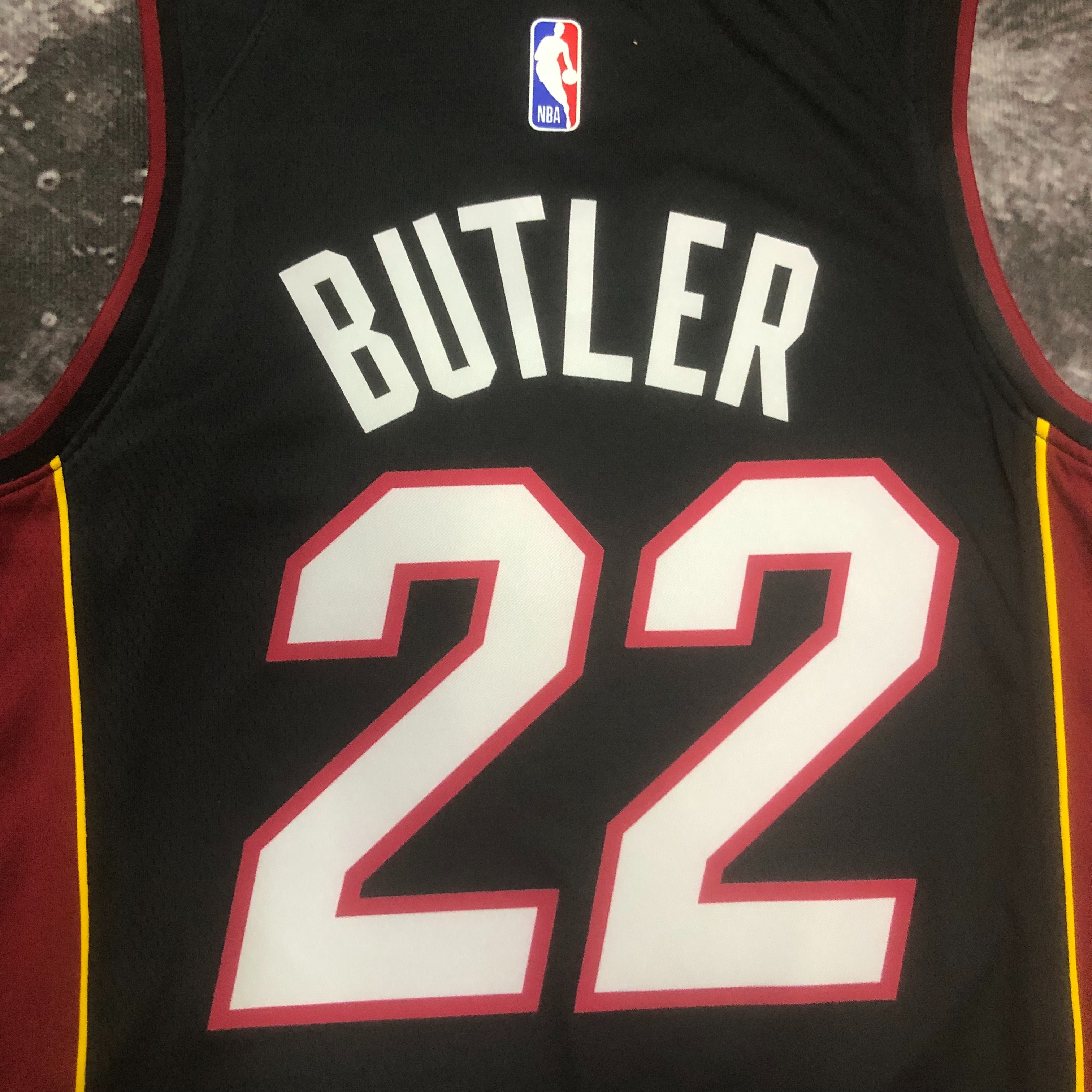 NBA Men Season 2023 Miami Heat Black #22 BUTLER Jersey High Quality Name and Number Print - leoleo123123