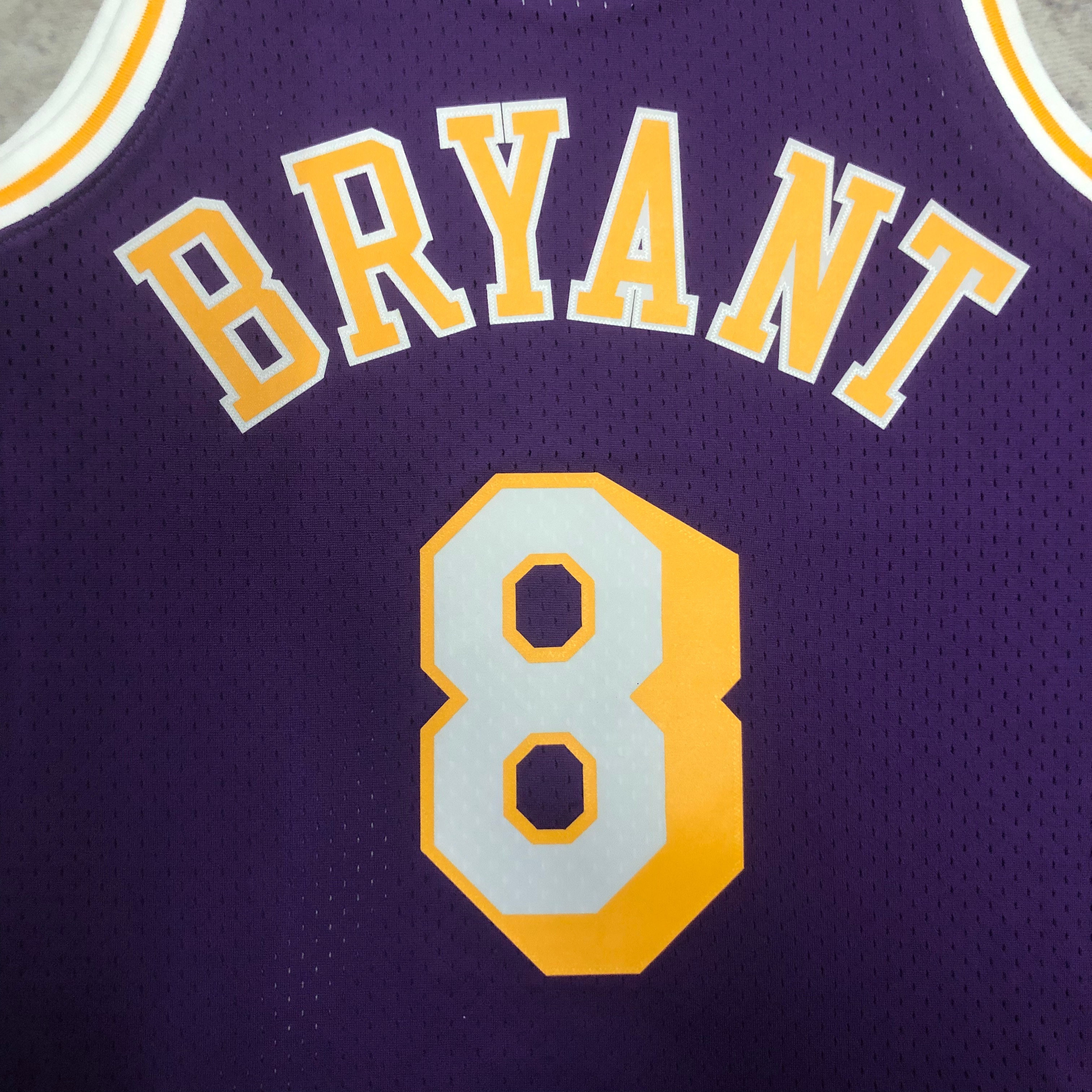 NBA Men Season 96-97 Los Angeles Lakers Purple #8 BRYANT Jersey High Quality Name and Number Print - leoleo123123