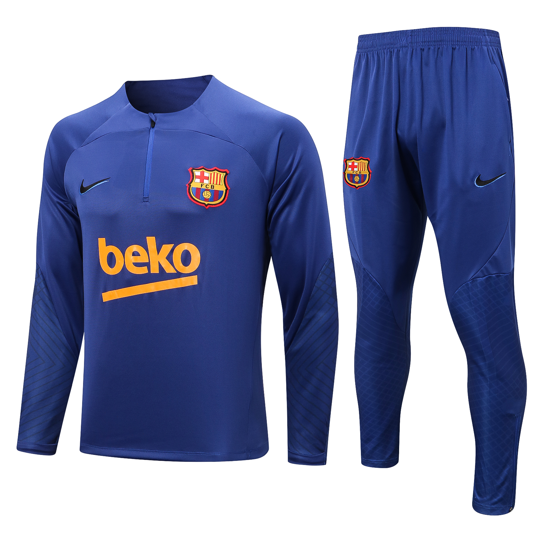 22-23 Barcelona Blue Sweater Tracksuit Thai Quality - leoleo123123