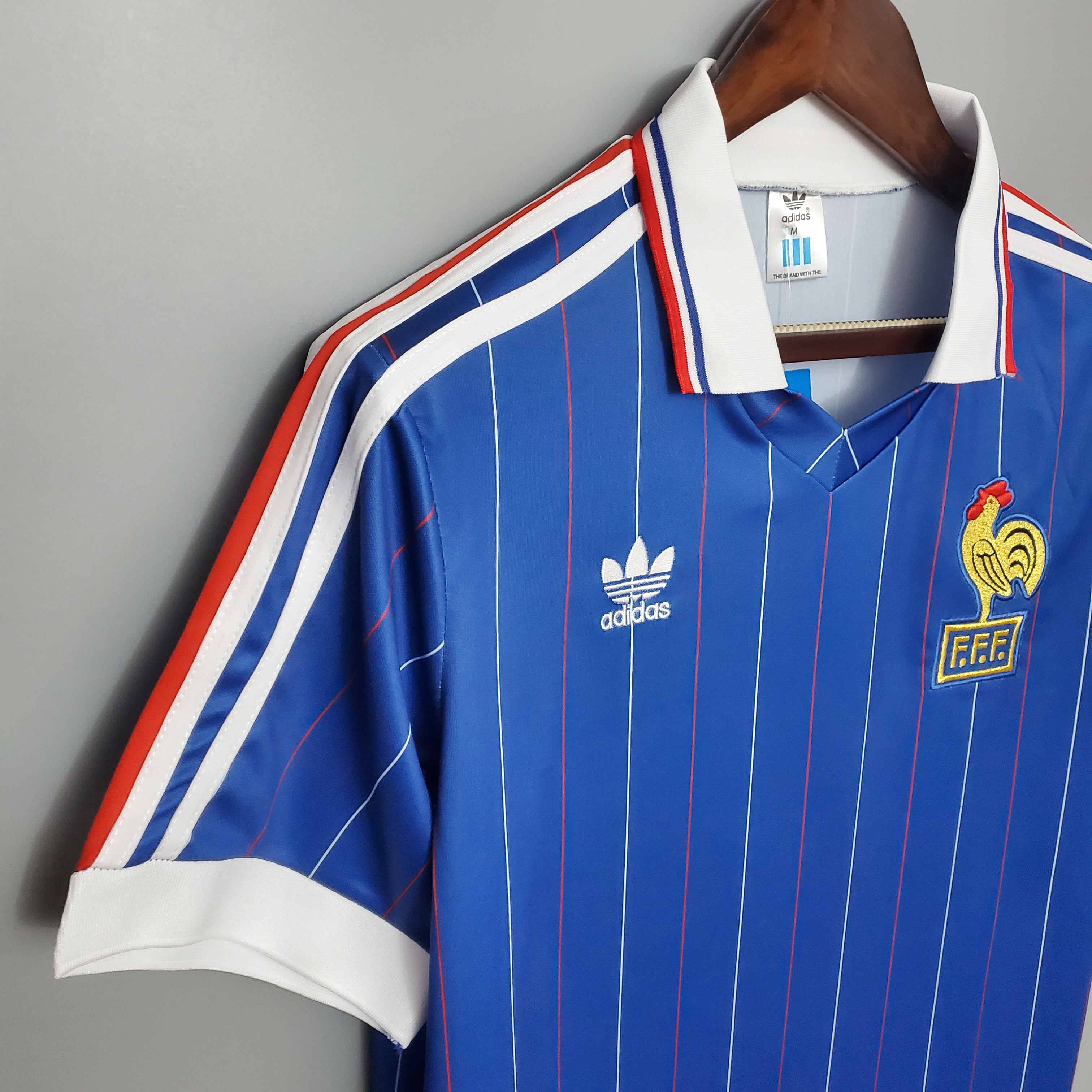 1982 France Home Retro Jersye - leoleo123123