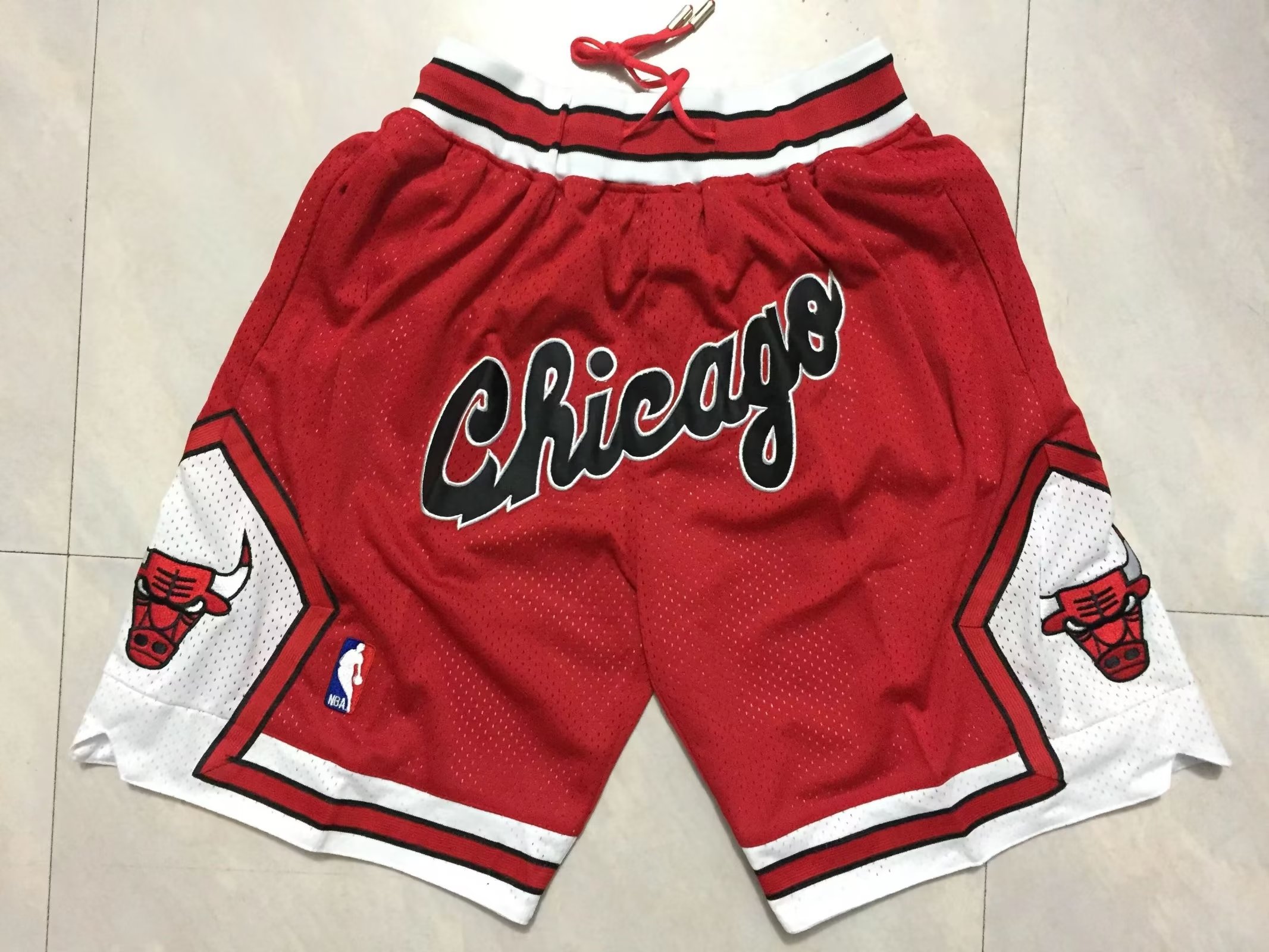 NBA Men Chicago Bulls Red Pant Short High Quality - leoleo123123