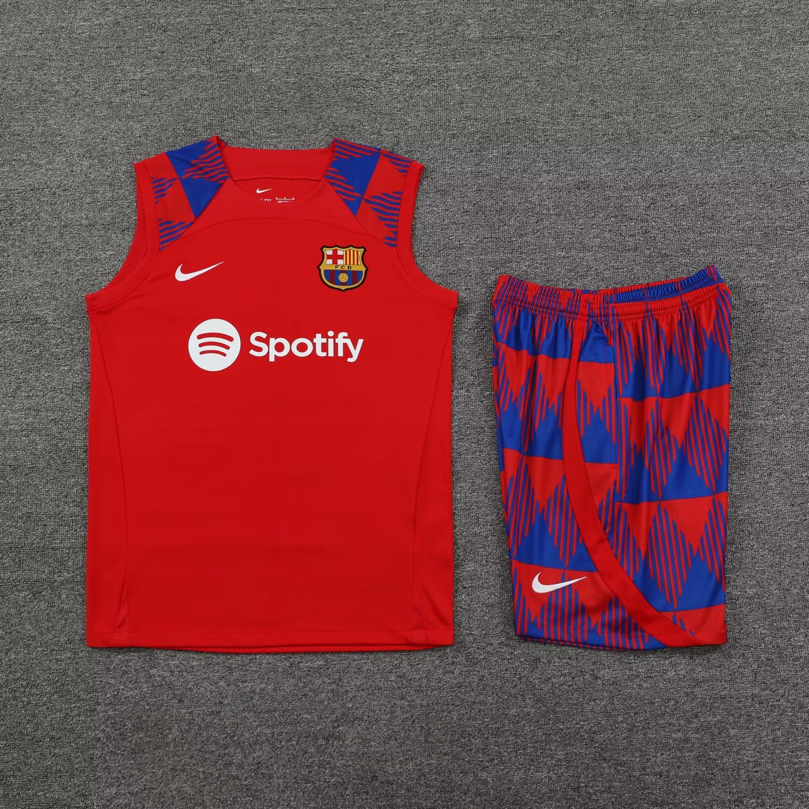 23/24 Barcelona Red Vest Training Tracksuit - leoleo123123
