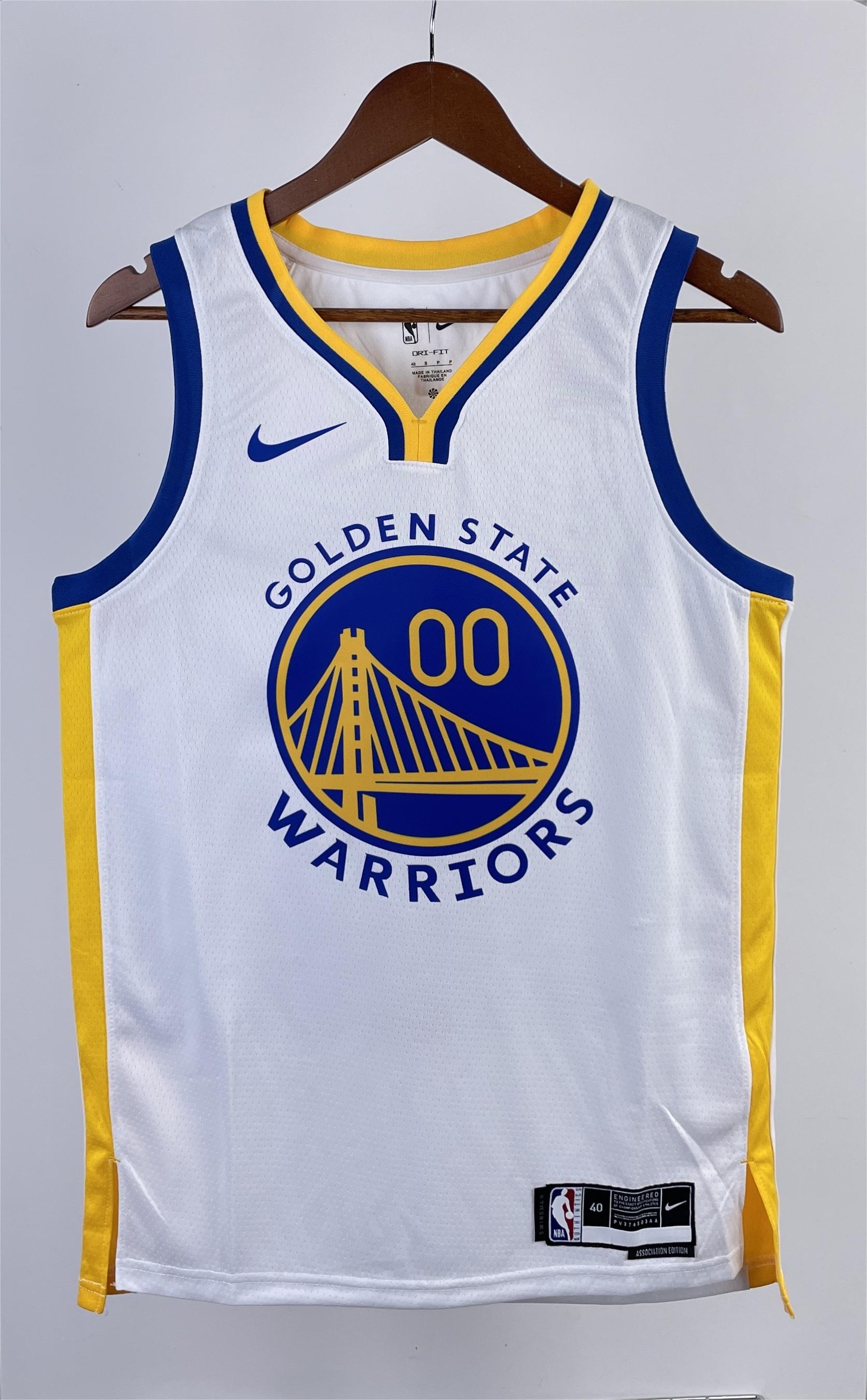 NBA Men 2023 Golden State Warriors White #00 KUMINGA Swingman Jersey - leoleo123123