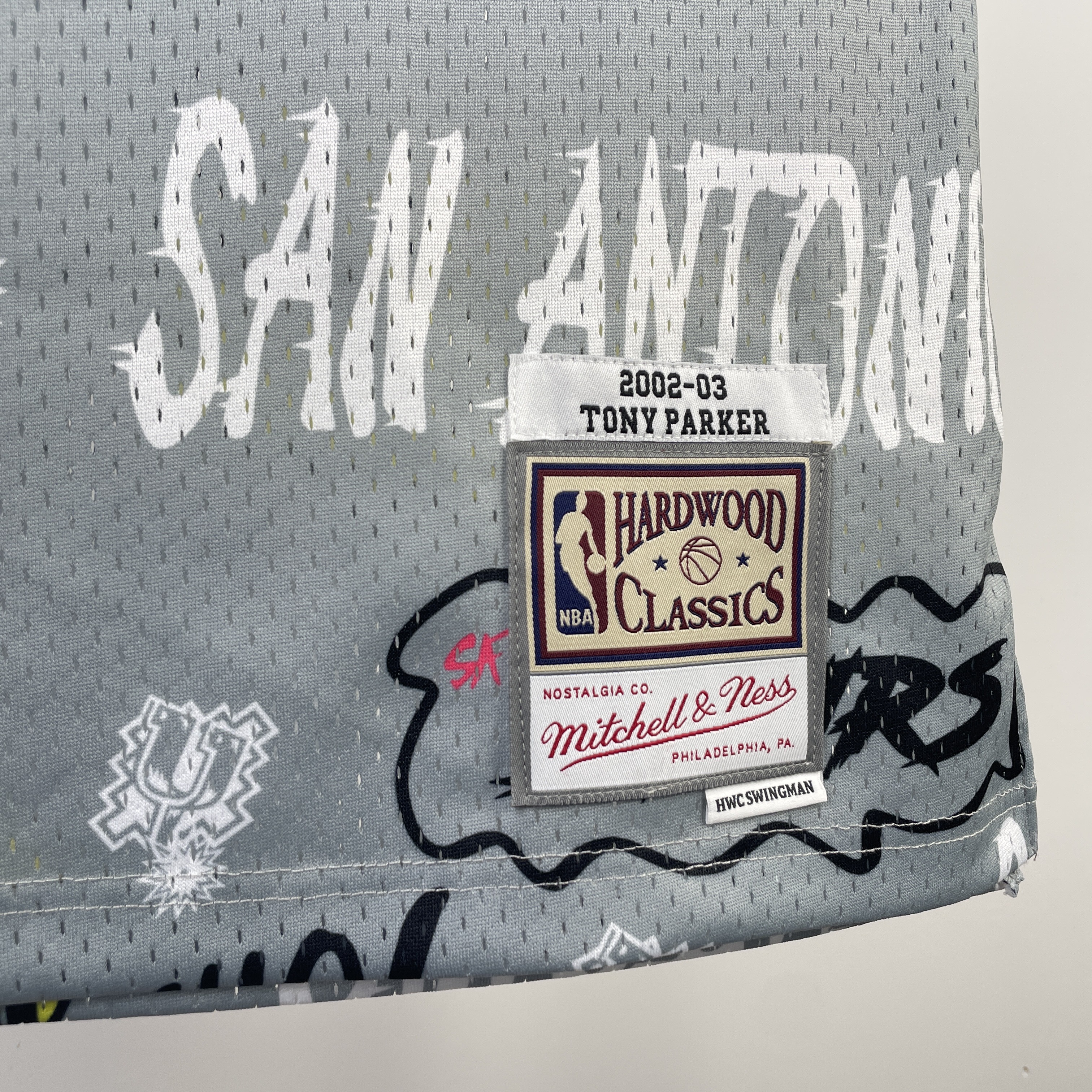 NBA Men 02-03 San Antonio Spurs Grey Retro #9 PARKER Swingman Jersey - leoleo123123