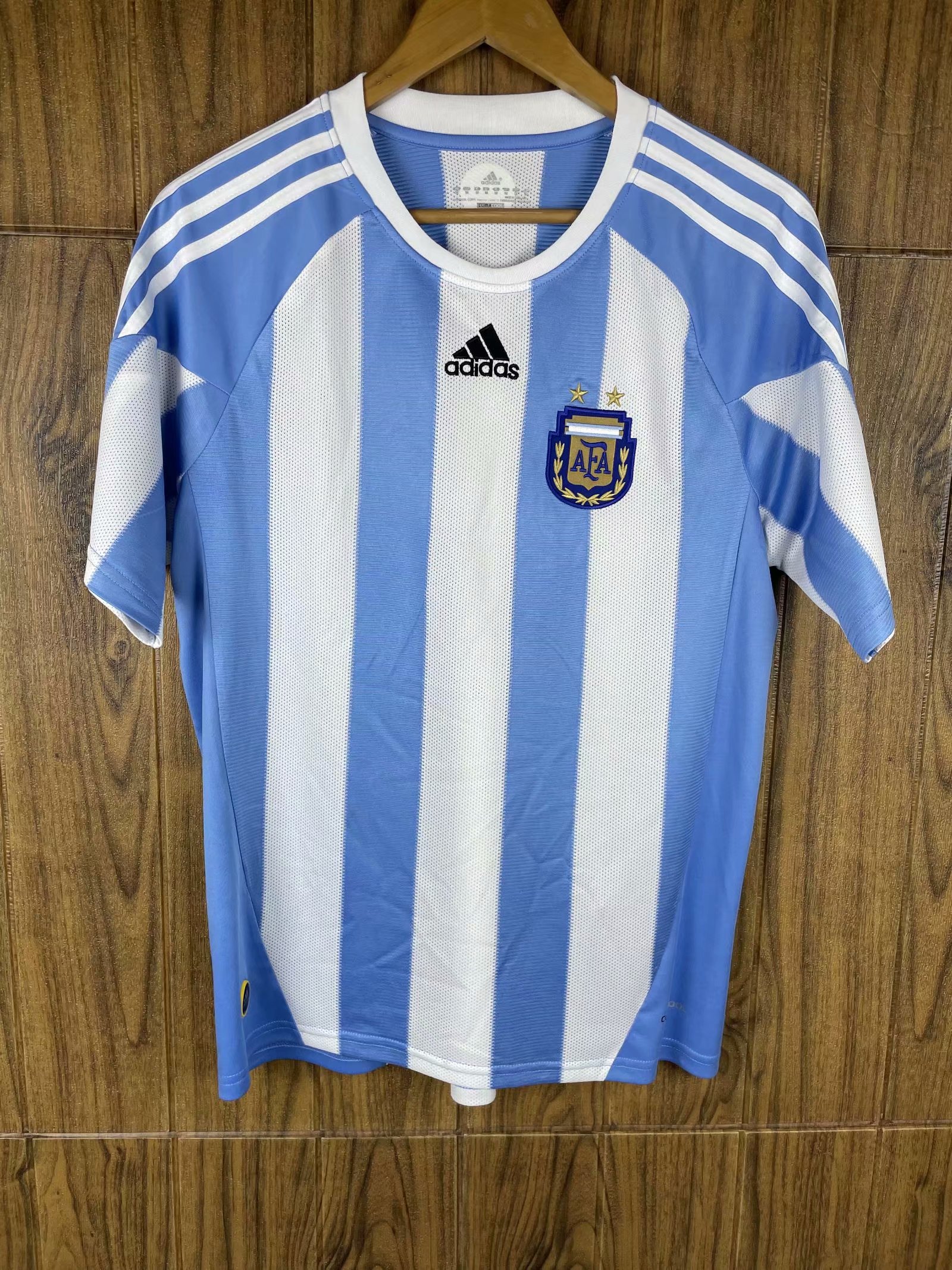 2010 Argentina Home Retro Jersey Fans Version - leoleo123123