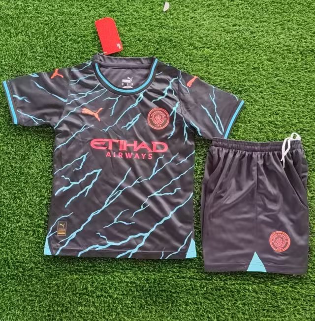 23/24 Man City Third Kids - leoleo123123