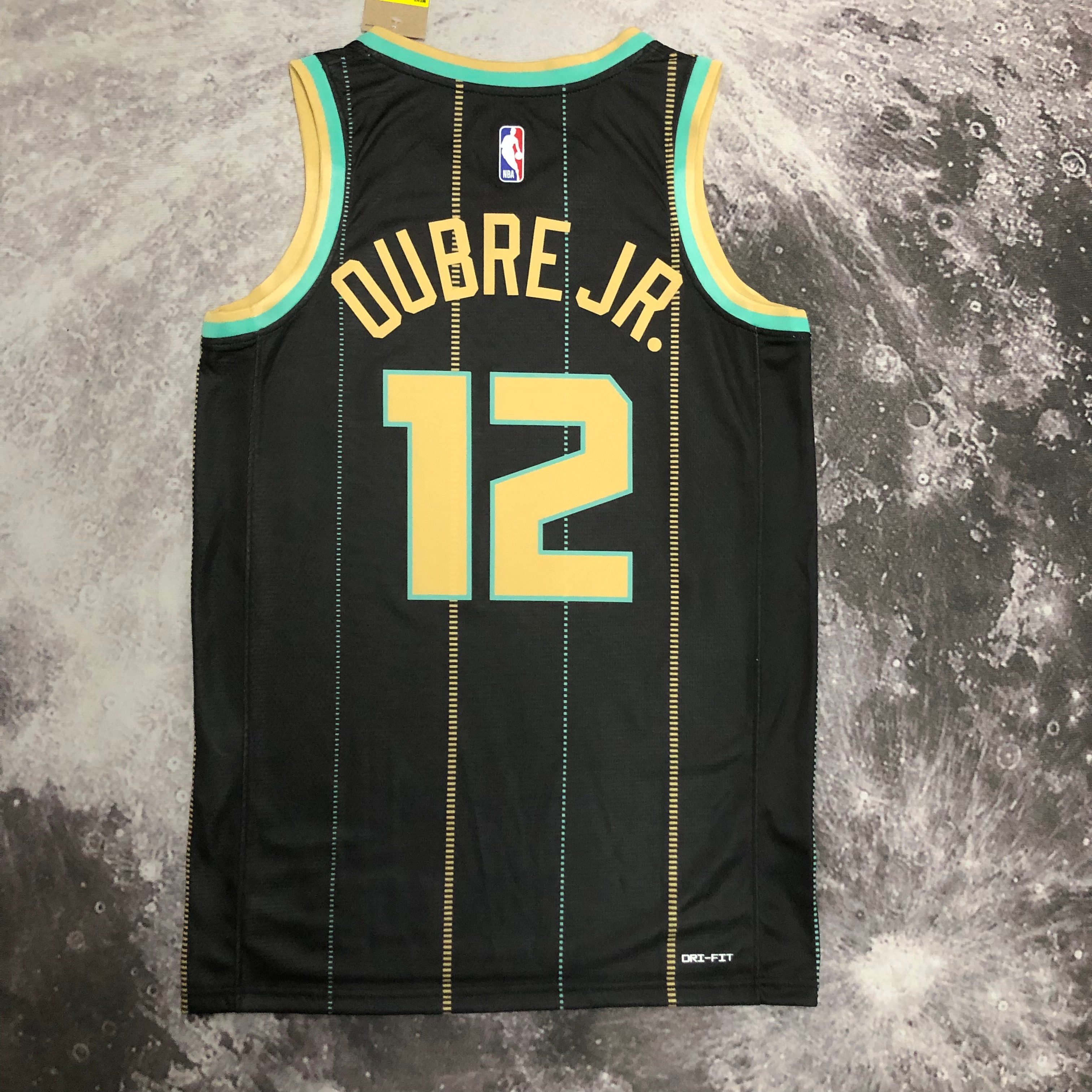 NBA Men 2023 Charlotte Hornets Black #12 OUBRE JR. Jersey High Quality Name and Number Print - leoleo123123
