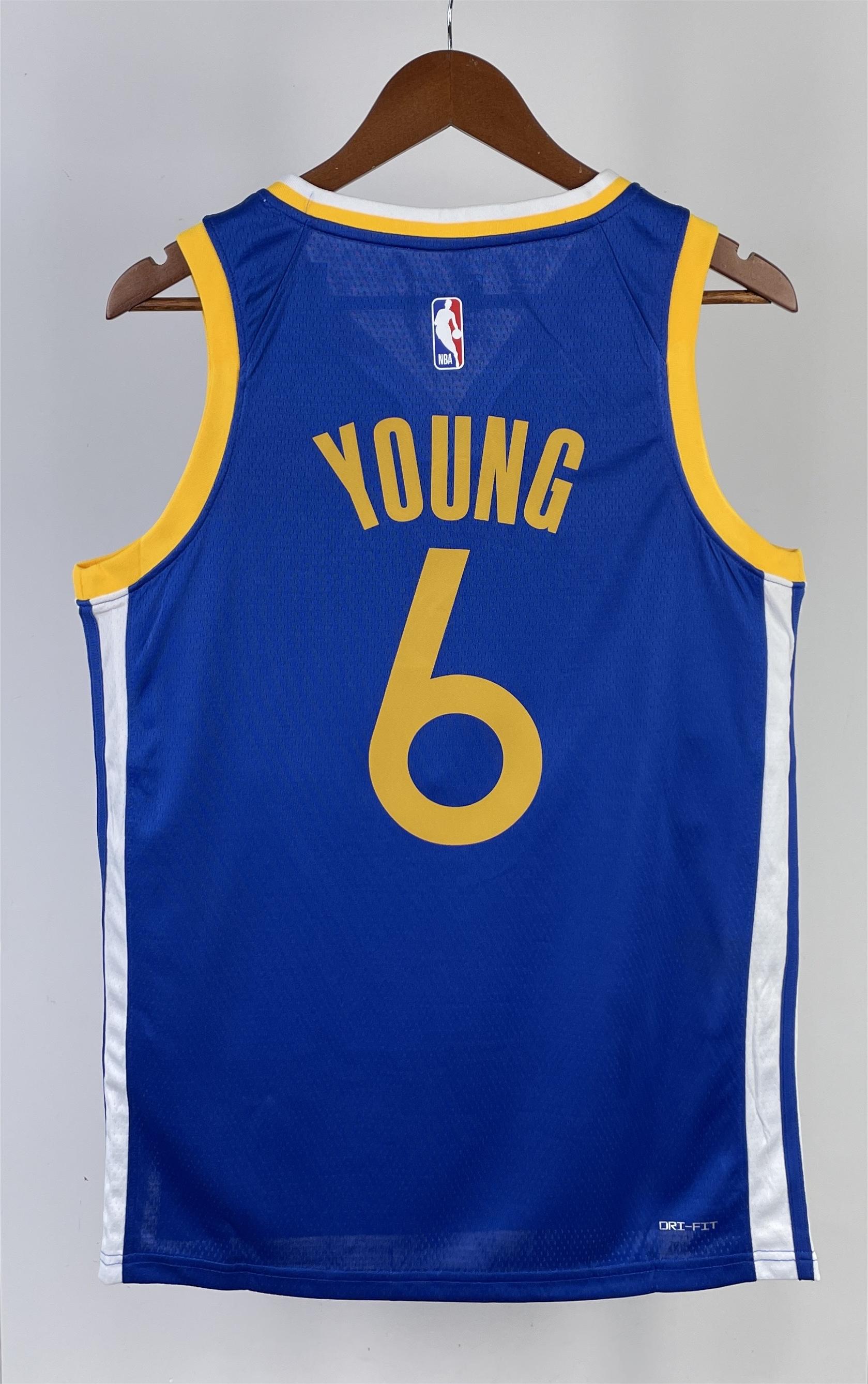 NBA Men 2023 Golden State Warriors Blue #6 YOUNG Swingman Jersey - leoleo123123