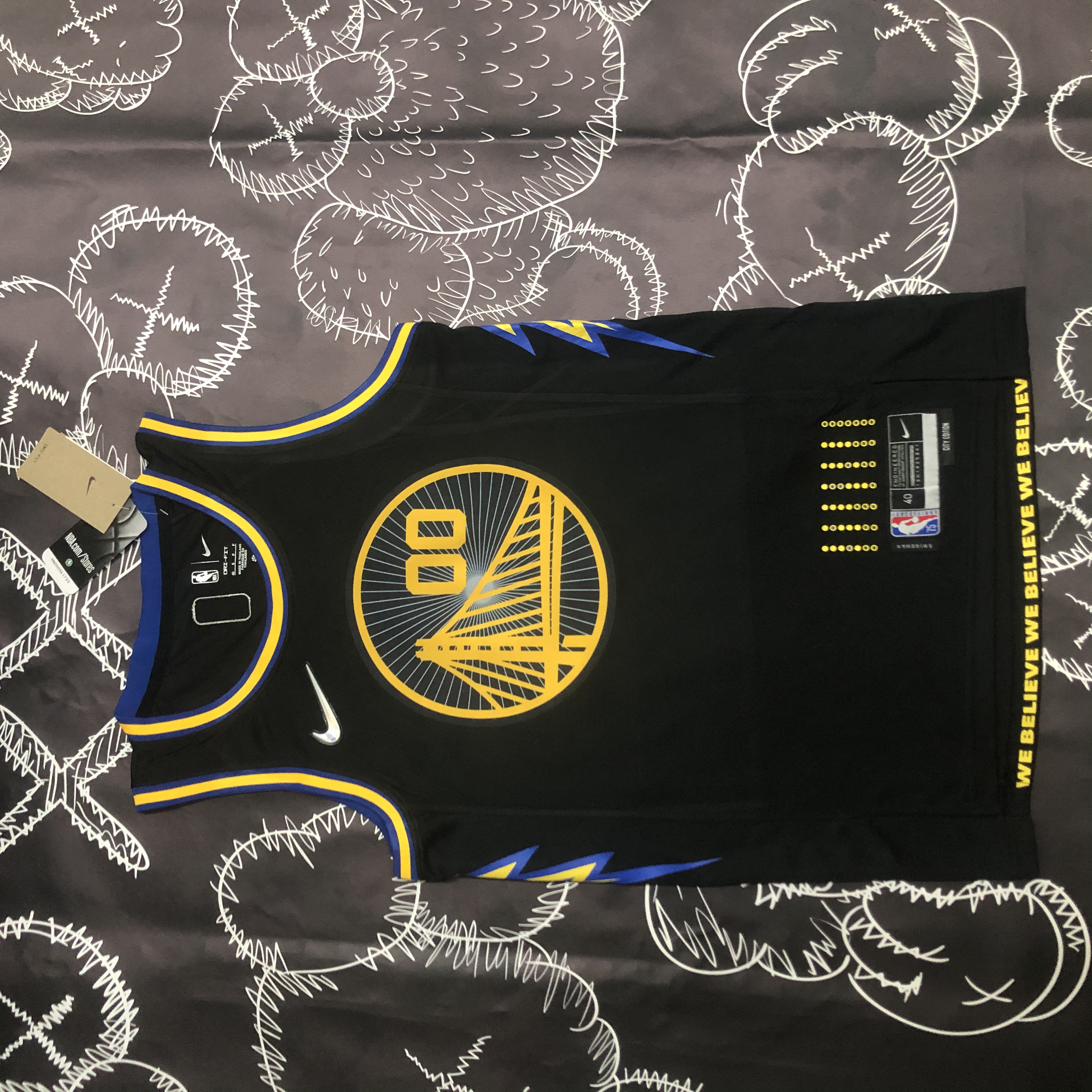 NBA Men 75th Anniversary Season 2022 Golden State Warriors Black #00 KUMINGA Jersey High Quality Name and Number Print - leoleo123123