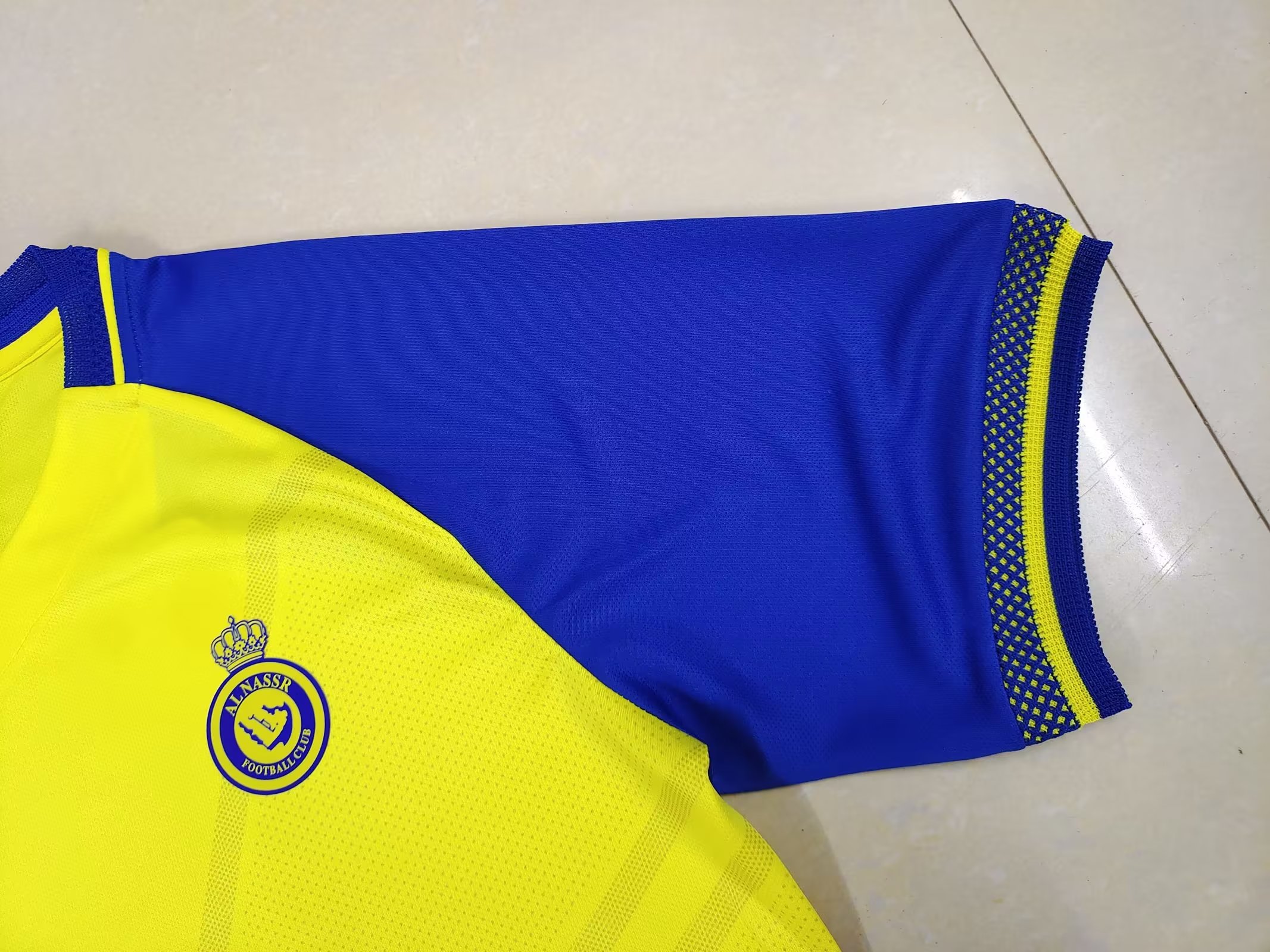 22/23 Al Nassr Home Soccer Jersey Final Version 1:1 Quality - leoleo123123