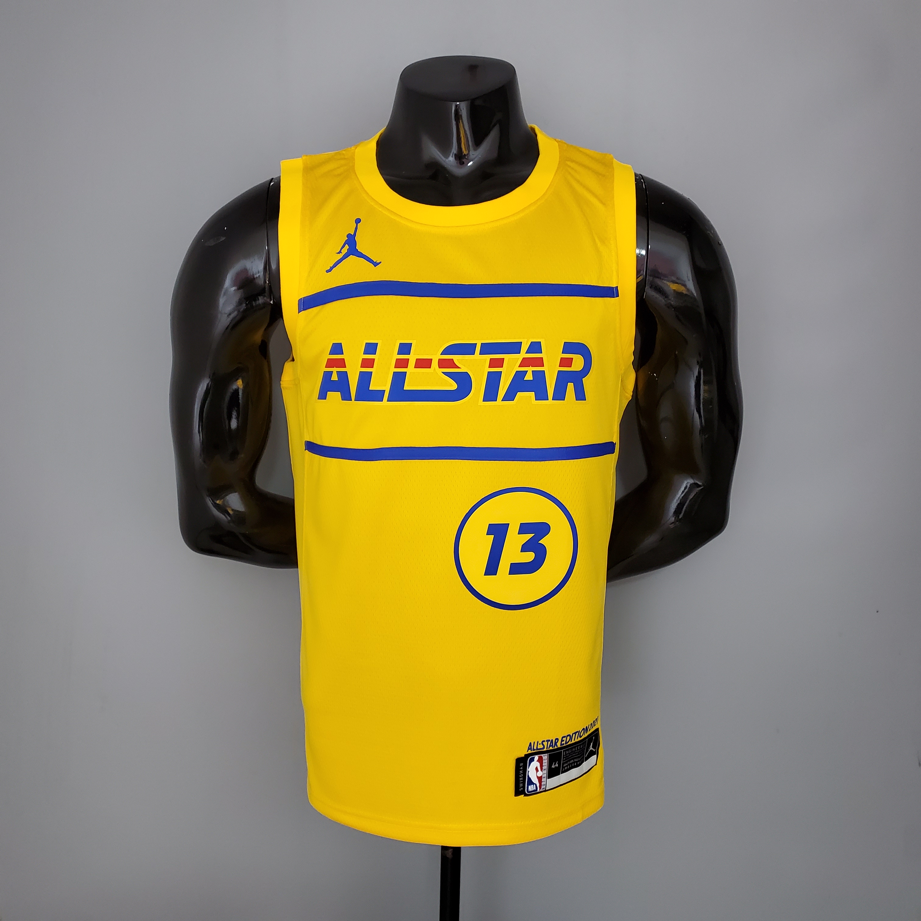 NBA Men 2021 All Star Jerseys Yellow #13 GEORGE Jersey High Quality Name and Number Print - leoleo123123