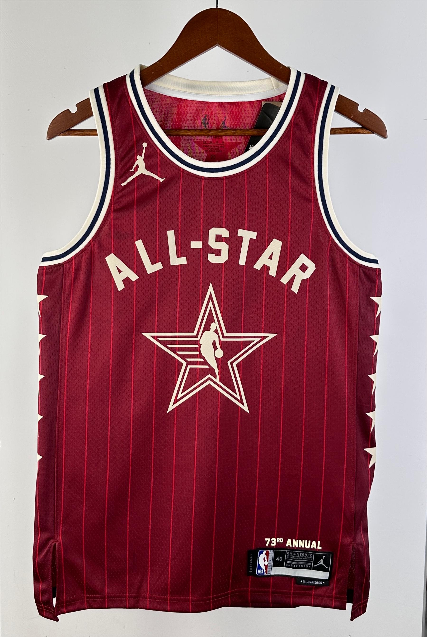 NBA Men 2024 Los Angeles Lakers All Star Red #23 JAMES Jersey High Quality Name and Number Print - leoleo123123