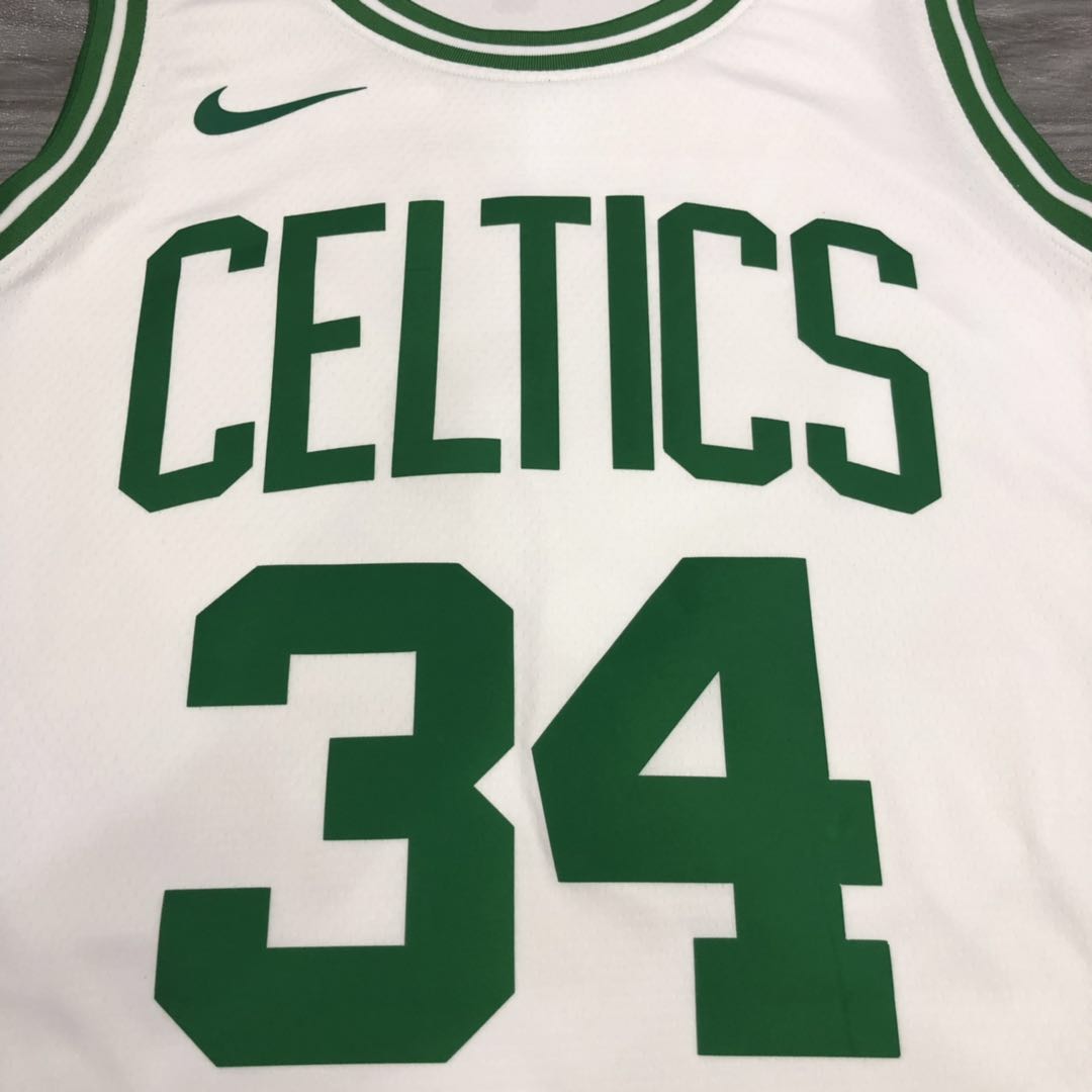 NBA Boston Celtics Retro White with Green Name #34 PIERCE Jersey High Quality Name and Number Print - leoleo123123