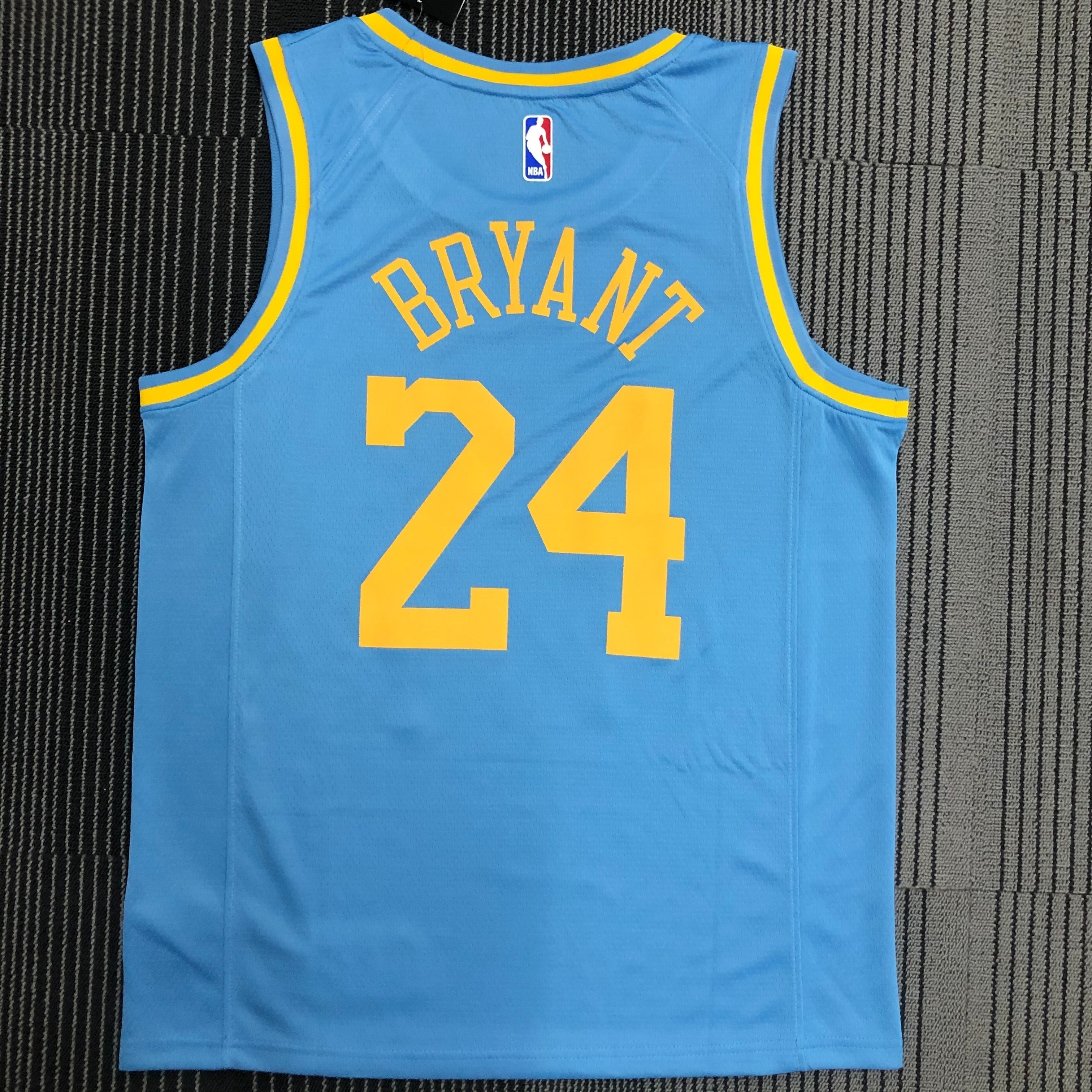 NBA Season 2021 Los Angeles Lakers Minneapolis Blue #24 BRYANT Round Neck Jersey High Quality Name and Number Print - leoleo123123
