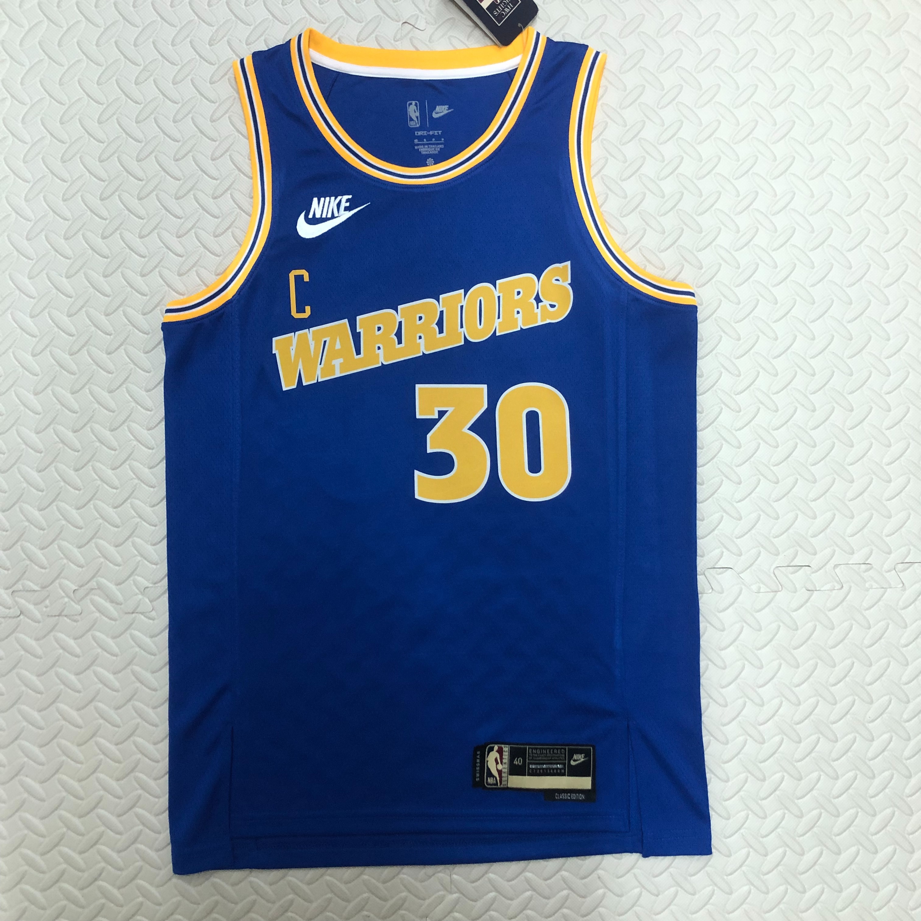 NBA Men Season 2023 Golden State Warriors Blue Retro #30 CURRY Jersey High Quality Name and Number Print - leoleo123123