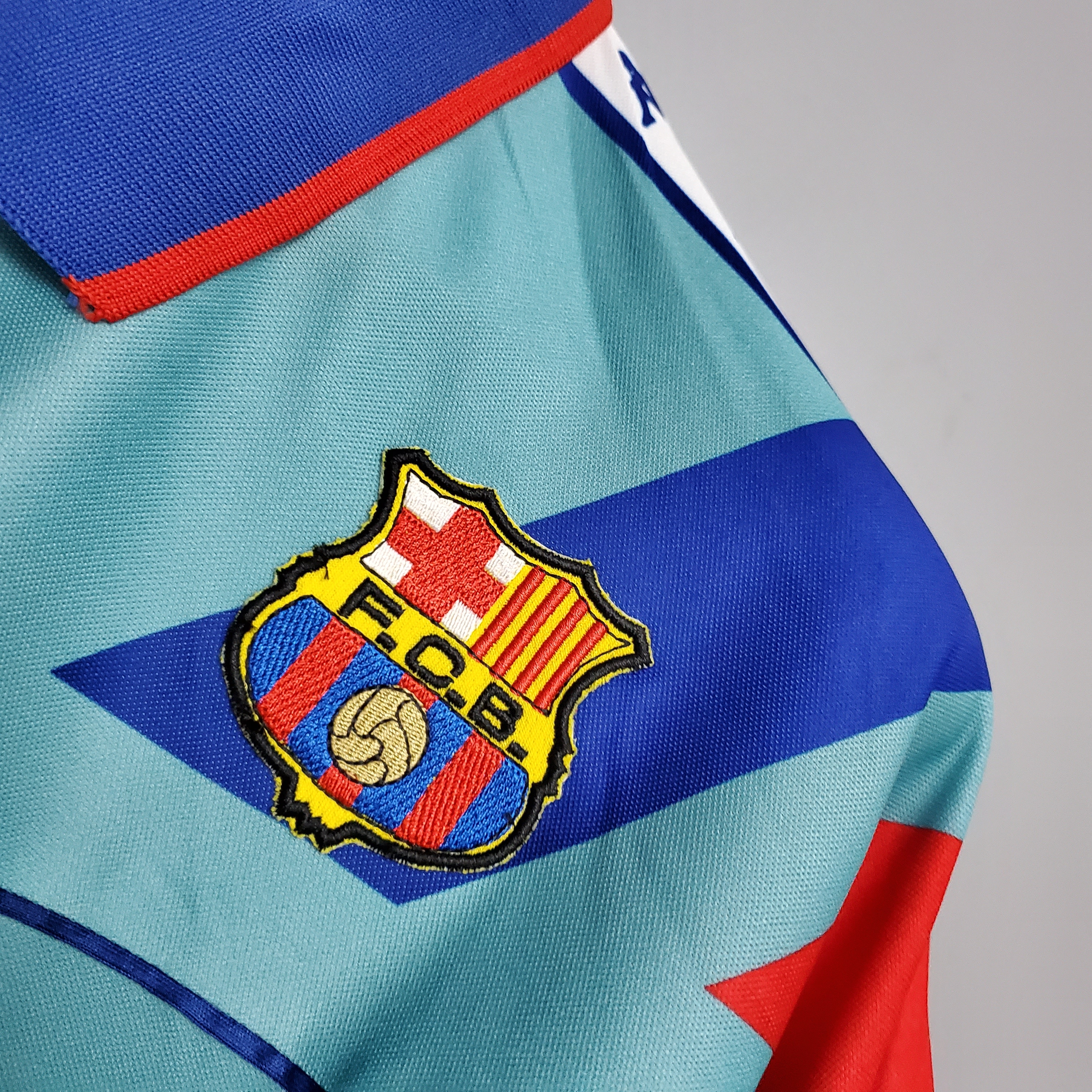 92-95 Barcelona Away Retro Jersey - leoleo123123