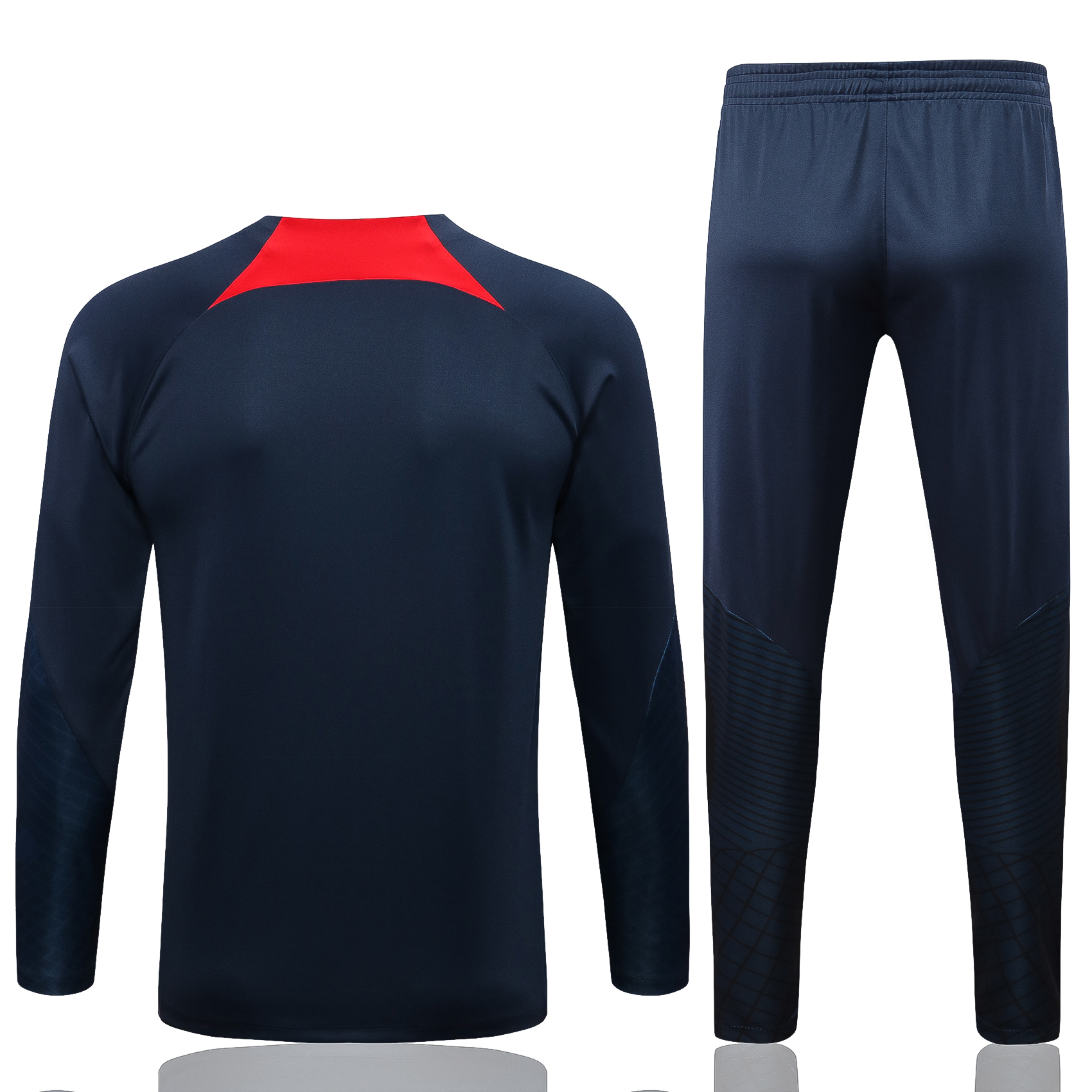 22/23 PSG Dark Blue with Red Collar Sweater Tracksuit Thai Quality - leoleo123123