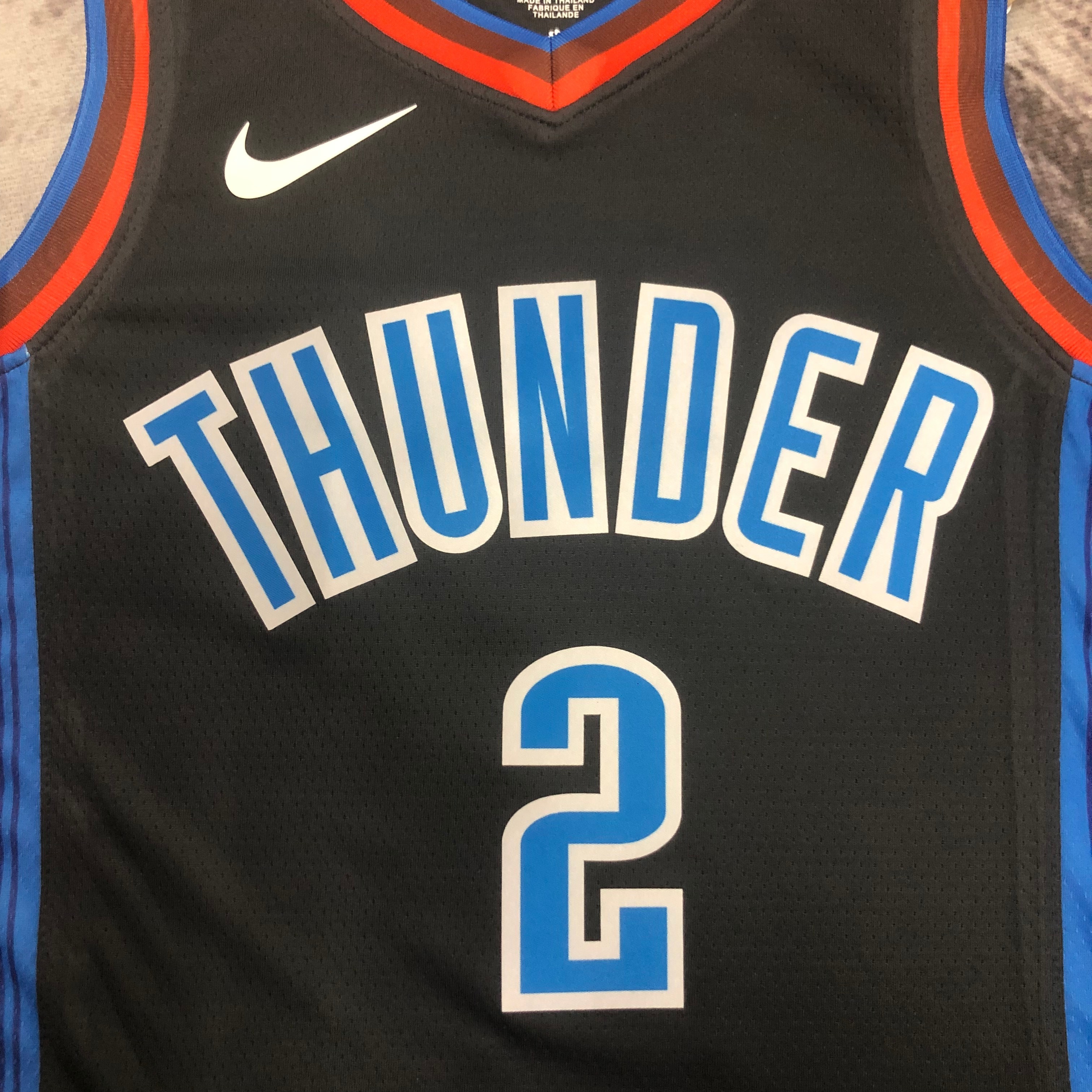 NBA New Season 2023 Men Oklahoma City Thunder Black #2 GILGEOUS-ALEXANDER Jersey High Quality Name and Number Print - leoleo123123