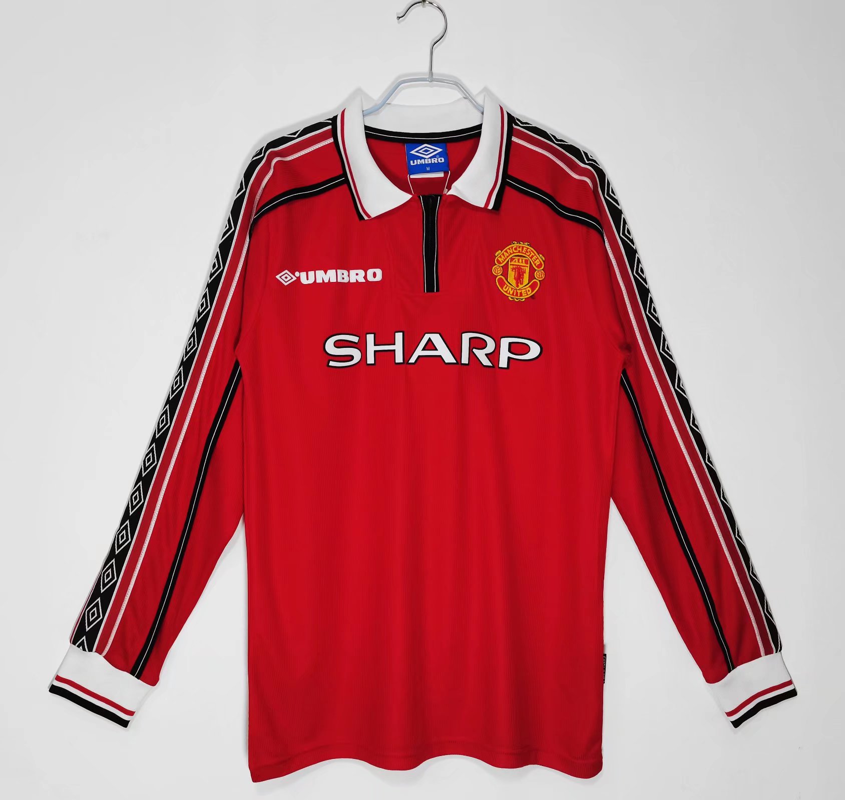 1998 Man United Home Long Sleeve Retro Jersey - leoleo123123