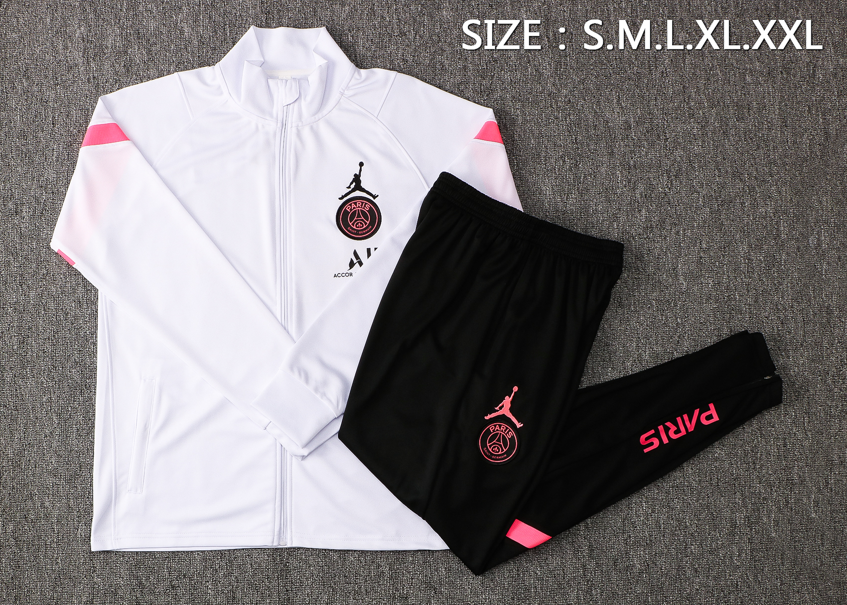 21-22 PSG White Tracksuit Thai Quality - leoleo123123