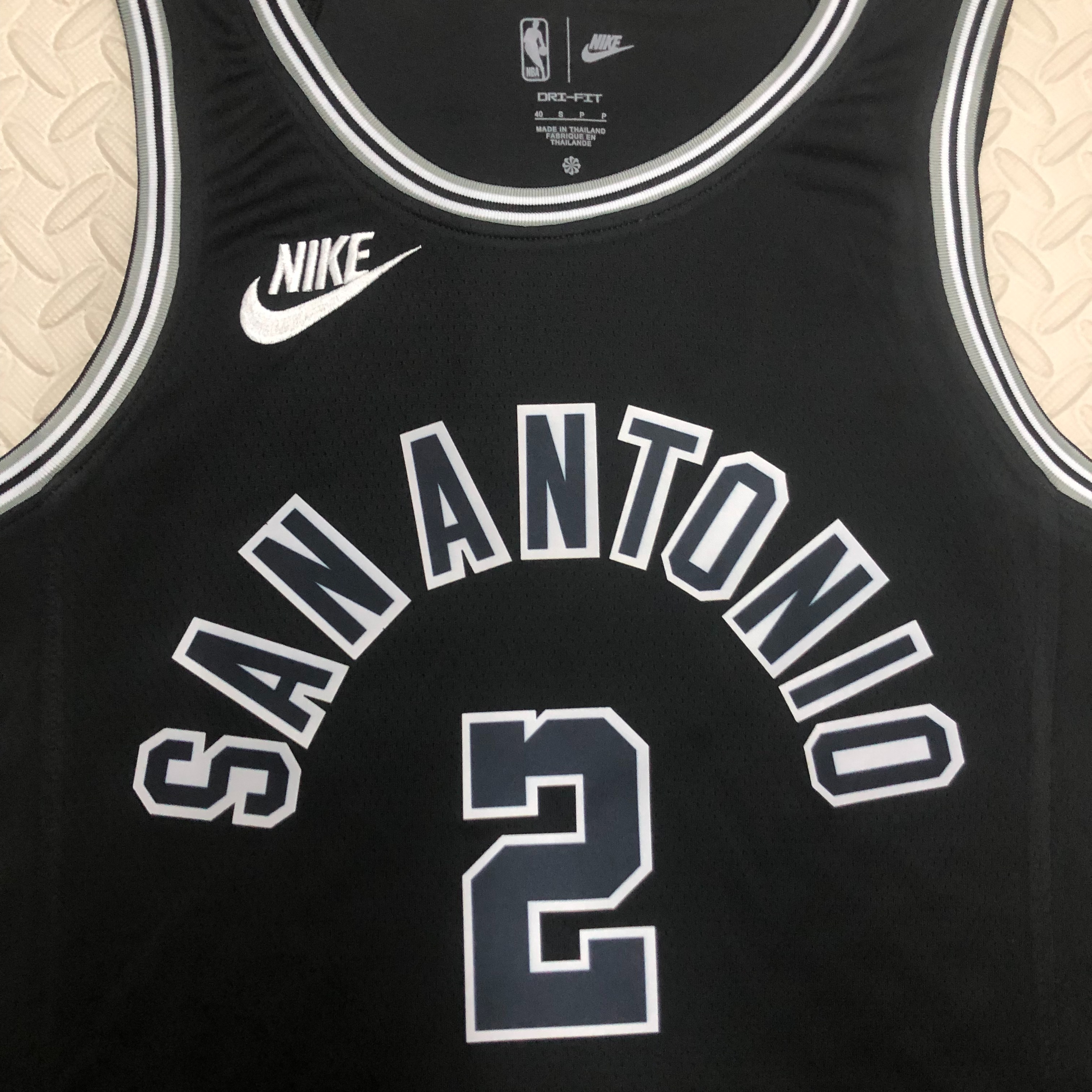 NBA Men Season 2023 San Antonio Spurs Black Retro #2 LEONARD Jersey High Quality Name and Number Print - leoleo123123