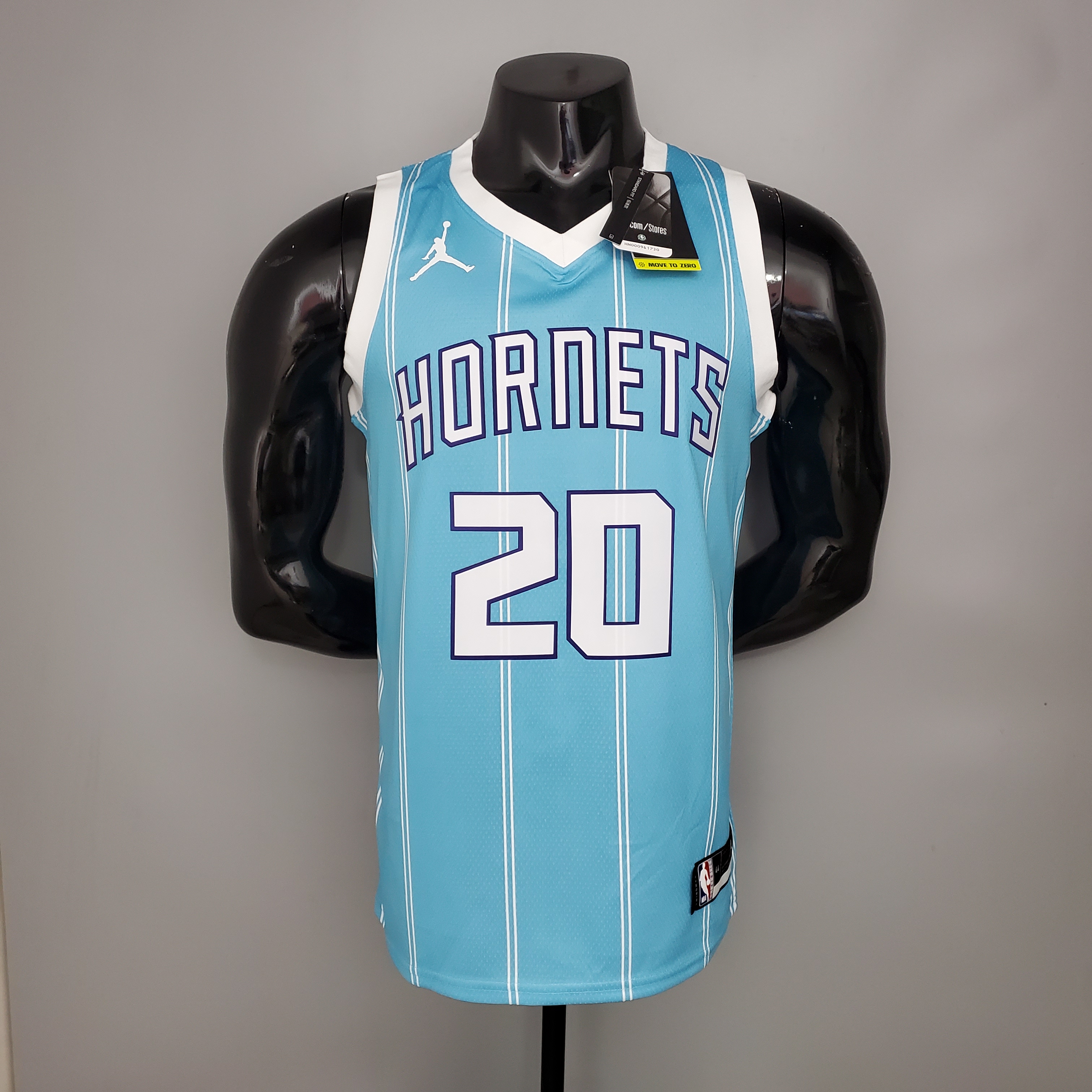 NBA Men Charlotte Hornets #20 HAYWARD Blue Jersey High Quality Name and Number Print - leoleo123123