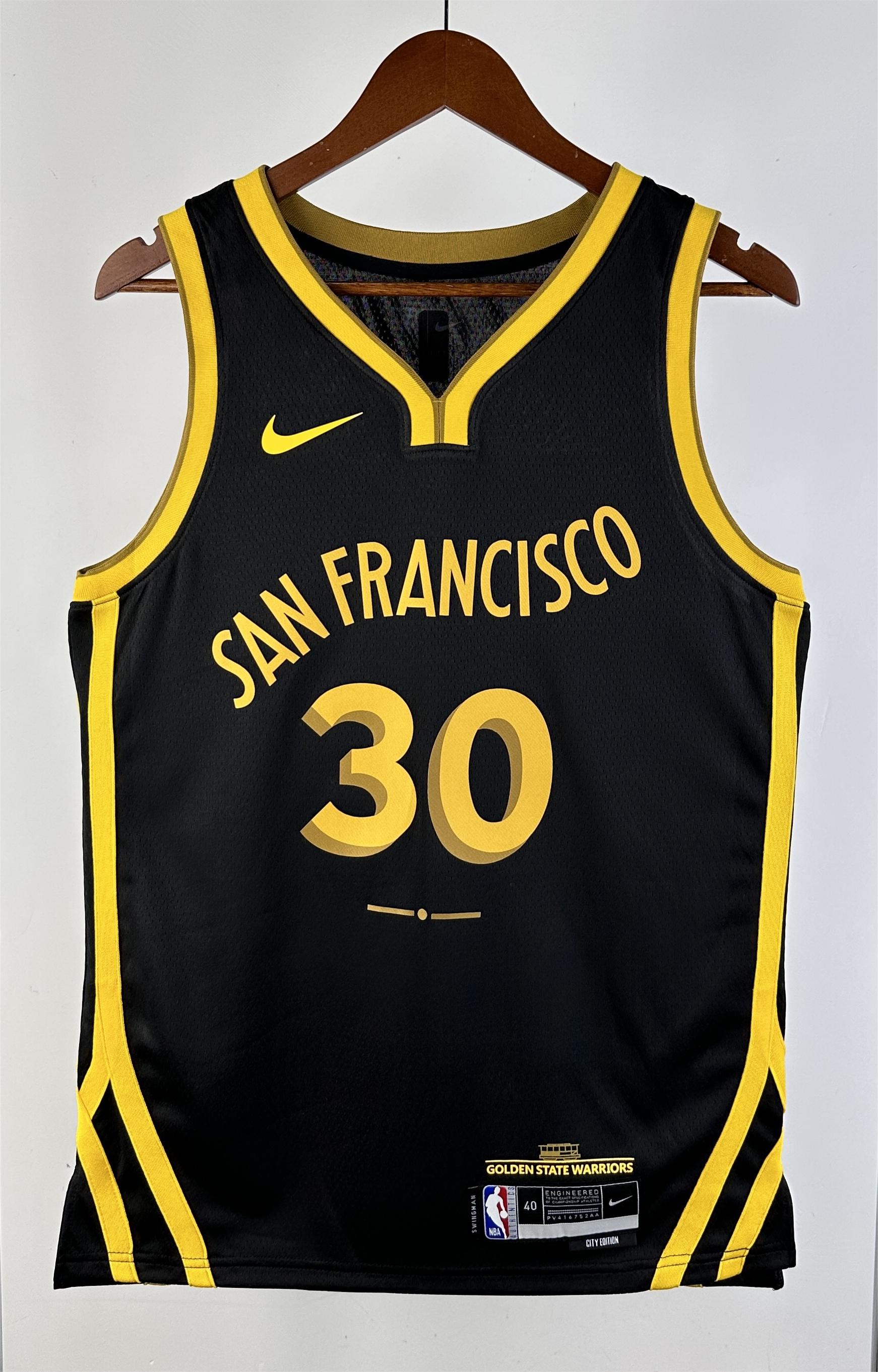 NBA Men 2024 Golden State Warriors City Edition #30 CURRY Swingman Jersey - leoleo123123