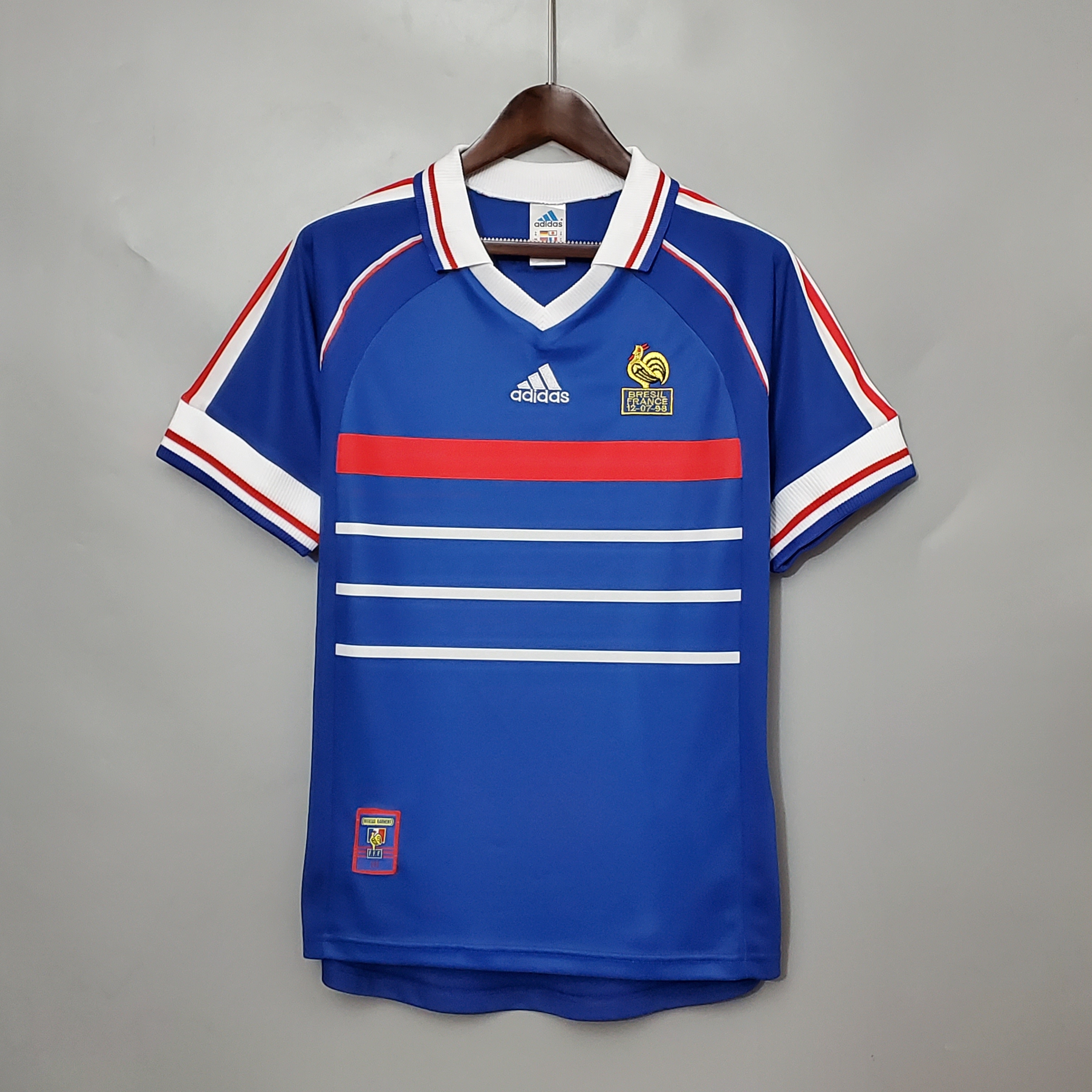 1998 France Home Retro Jersye - leoleo123123