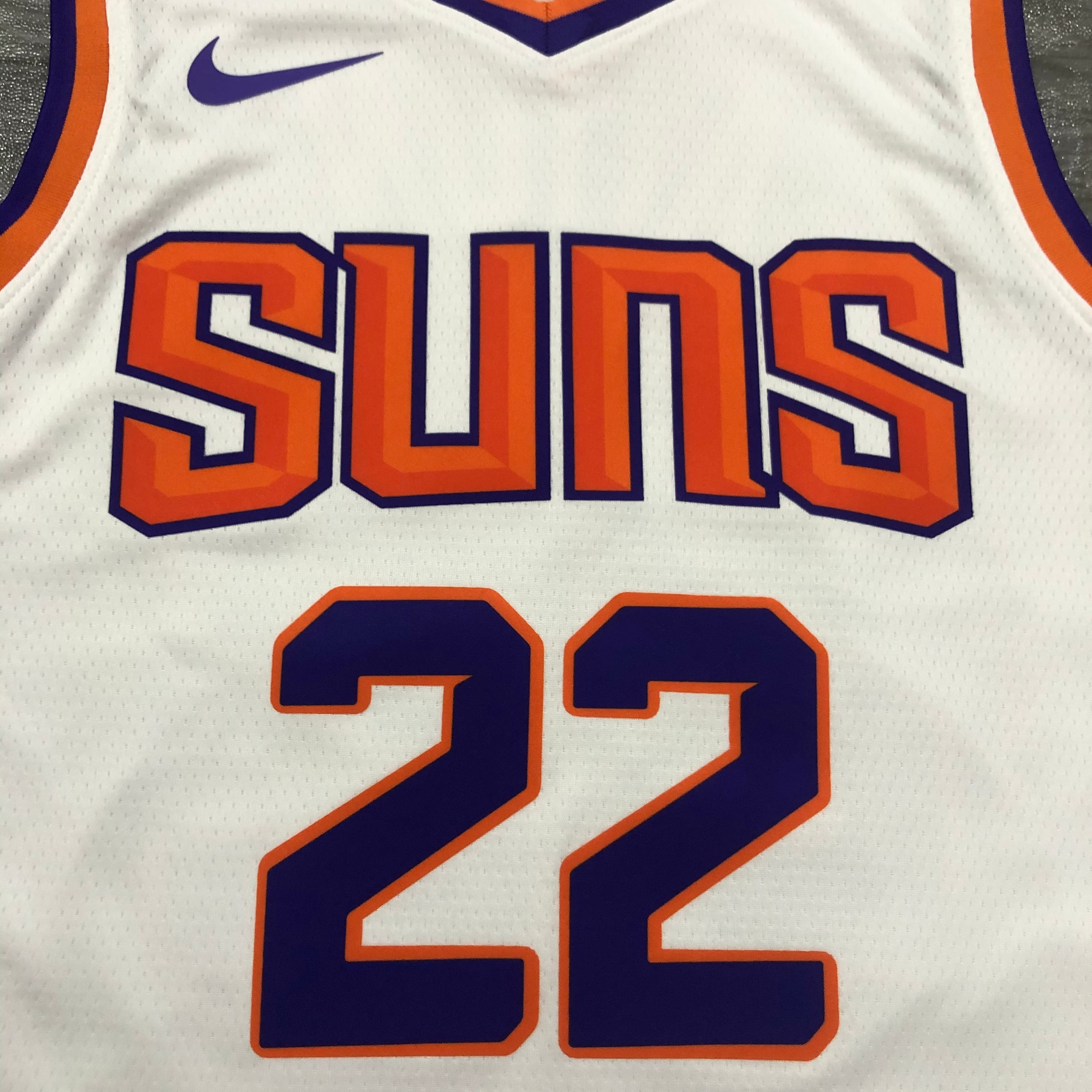 NBA Men Phoenix Suns White #22 AYTON Jersey High Quality Name and Number Print - leoleo123123
