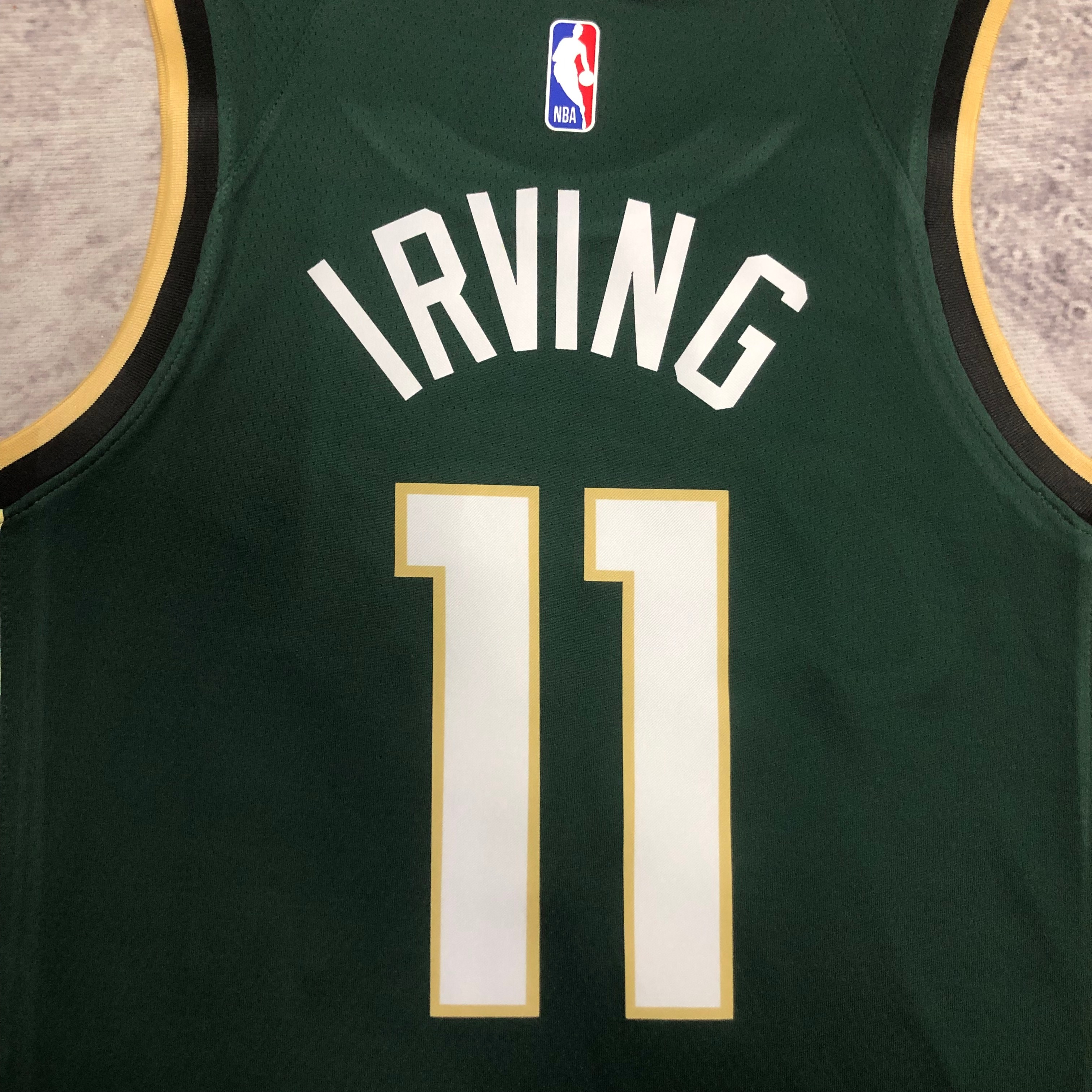 NBA Men Season 2023 Boston Celtics Dark Green City Version #11 IRVING Jersey High Quality Name and Number Print - leoleo123123