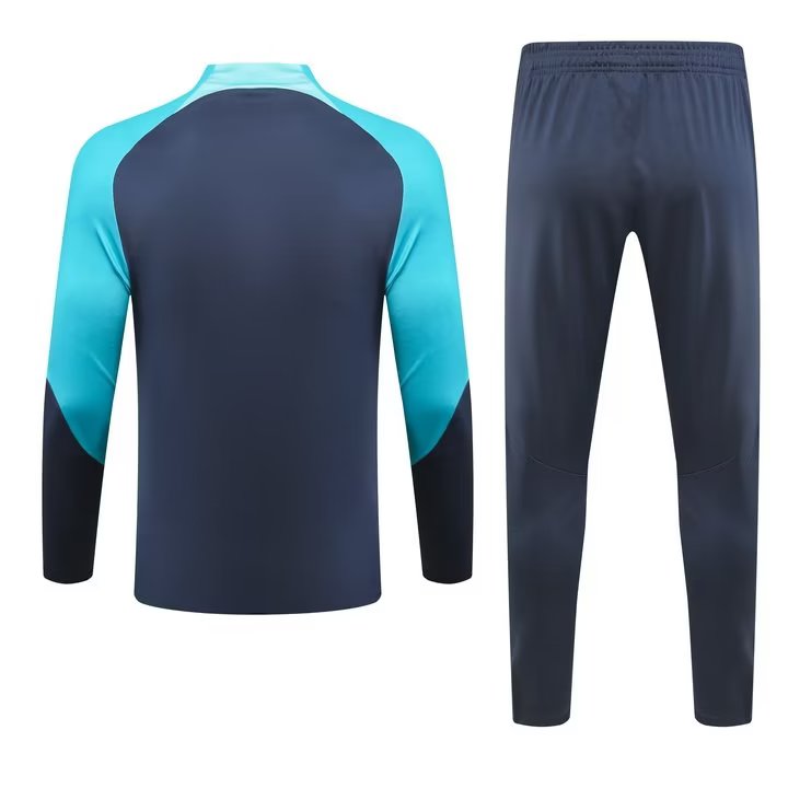 23/24 Barcelona Dark Blue Green Sweater Tracksuit Thai Quality - leoleo123123