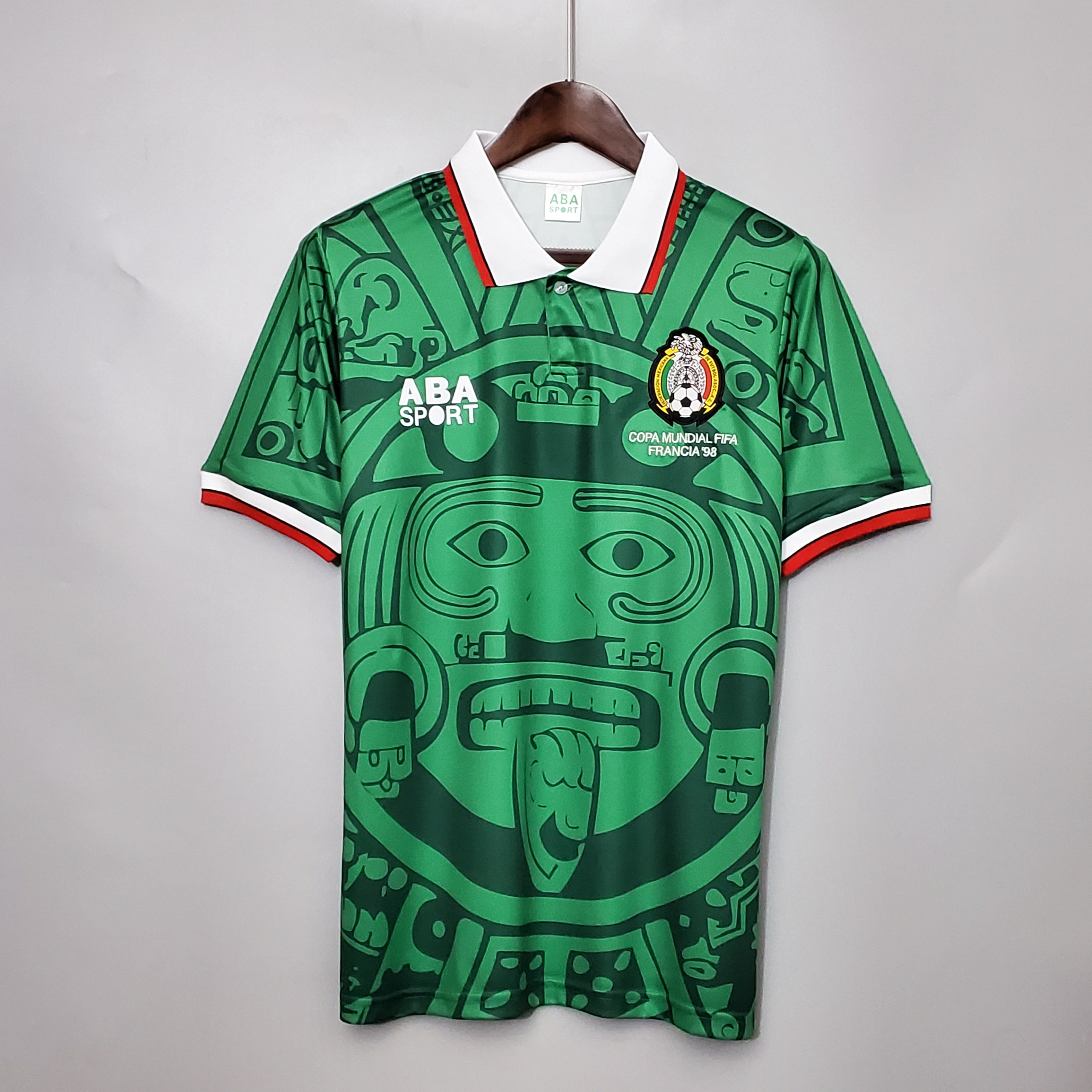 1998 Mexico Home Retro Jersey Fans Version - leoleo123123