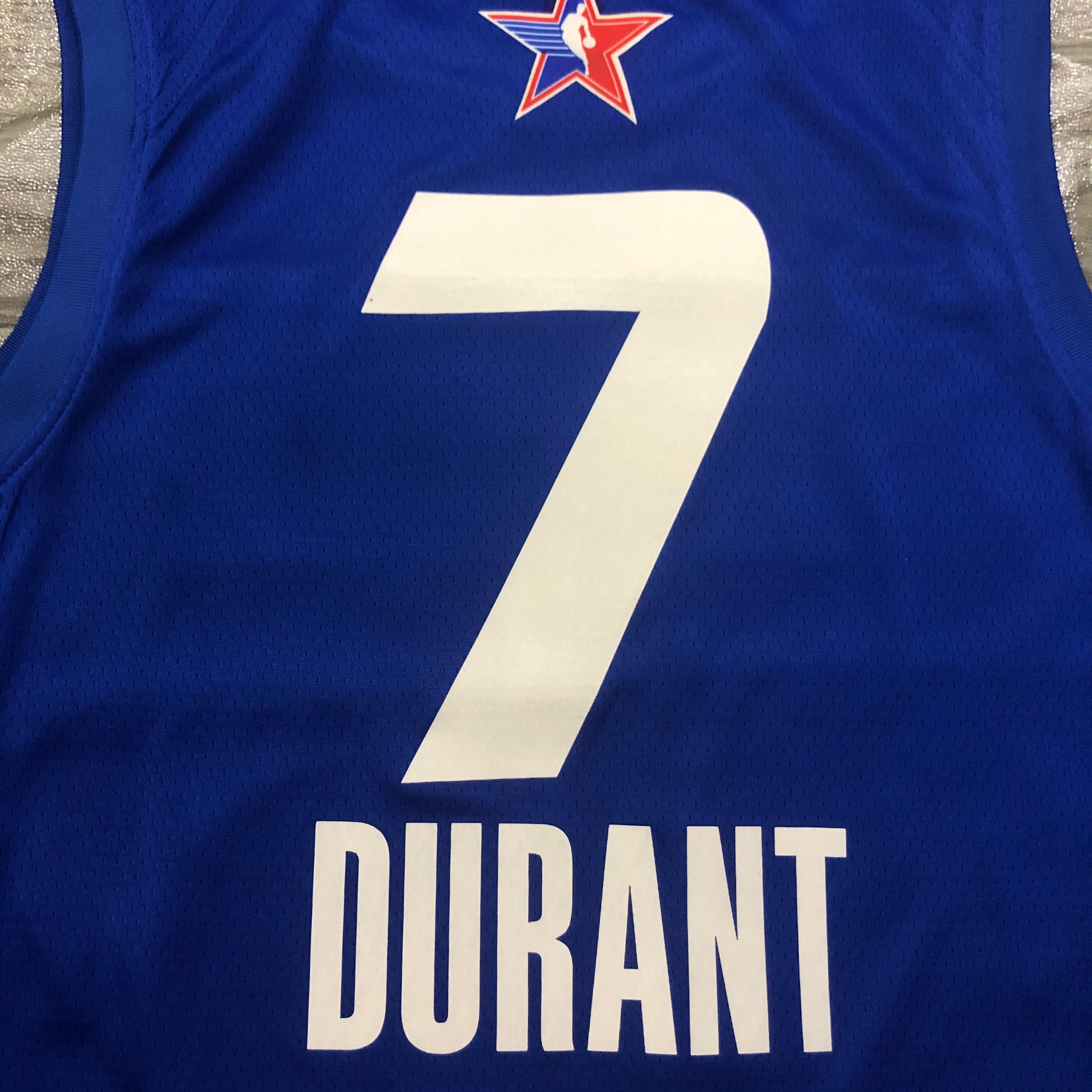 NBA Men 2021 All Star Jerseys Blue #7 DURANT Jersey High Quality Name and Number Print - leoleo123123
