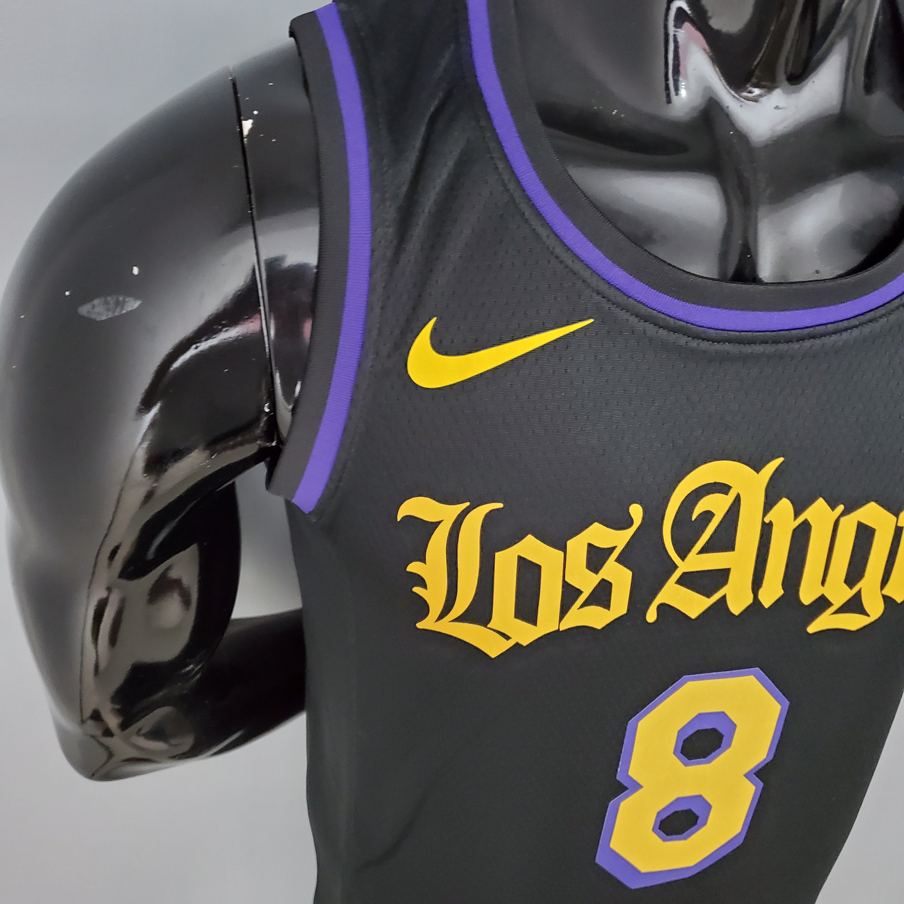 2021 Bryant#8 Los Angeles Lakers Black Latin Black NBA Jersey High Quality Name and Number Print - leoleo123123