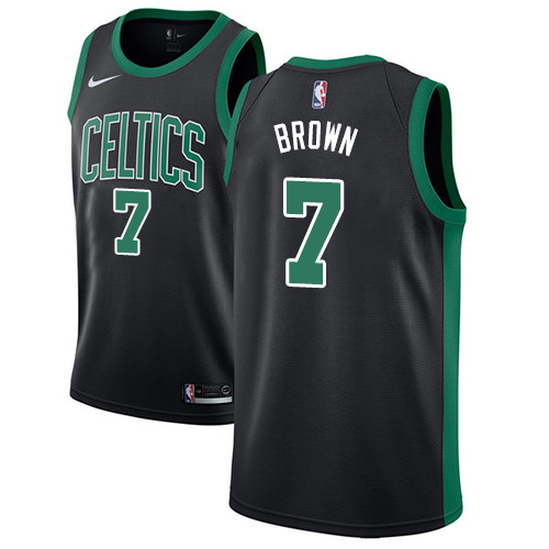 NBA Boston Celtics Black #7 BROWN Jersey High Quality Name and Number Print - leoleo123123