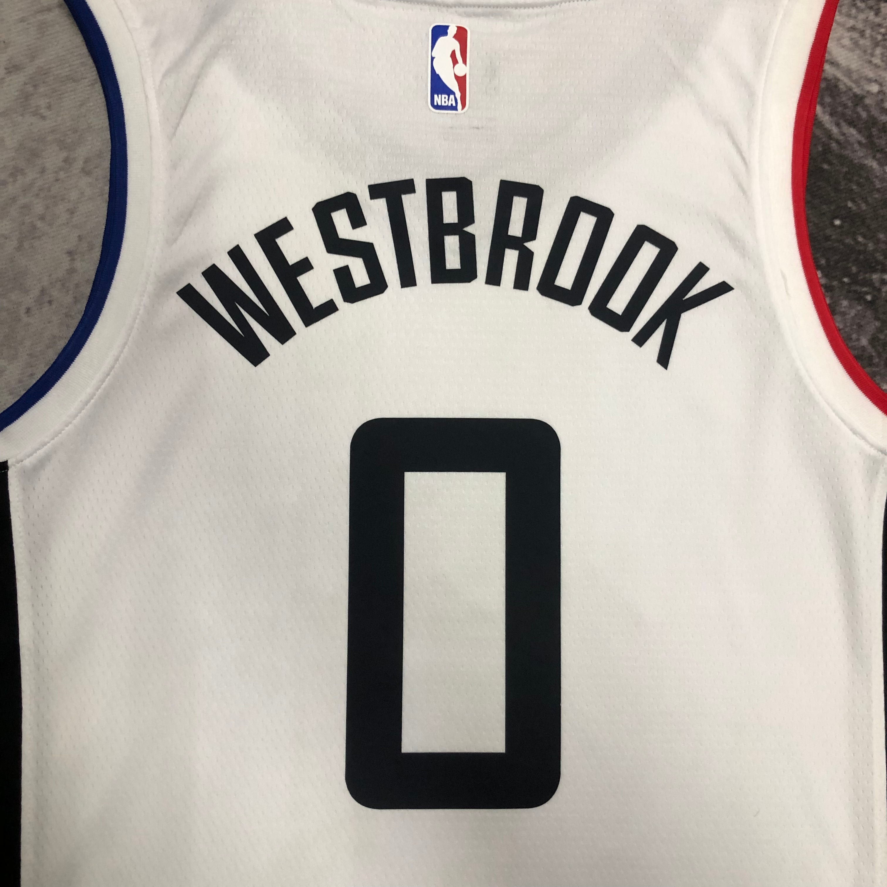 NBA Season 20-21 Men Los Angeles Clippers in Latin White City #0 WESTBROOK Jersey High Quality Name and Number Print - leoleo123123