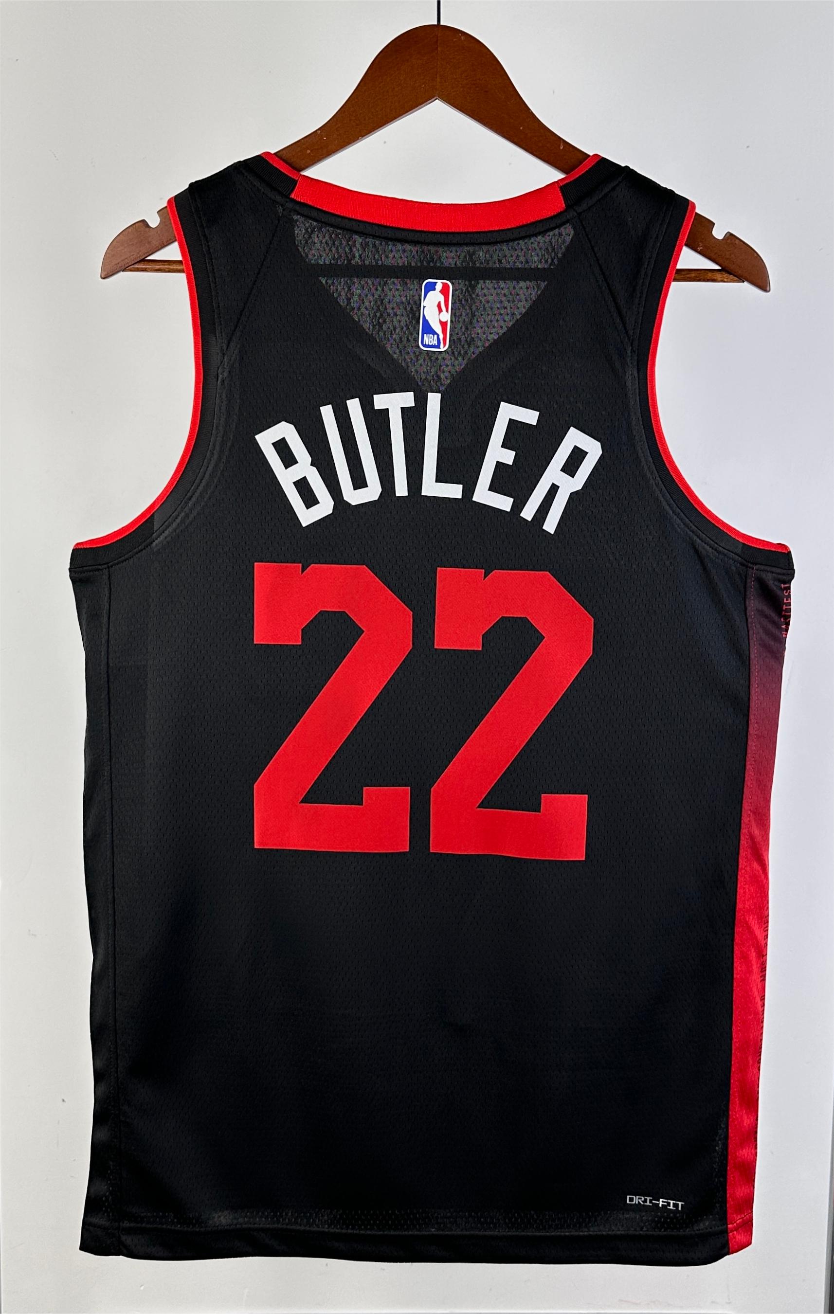 NBA Men 2024 Miami Heat Back City Edition #22 BUTLER Jersey High Quality Name and Number Print - leoleo123123
