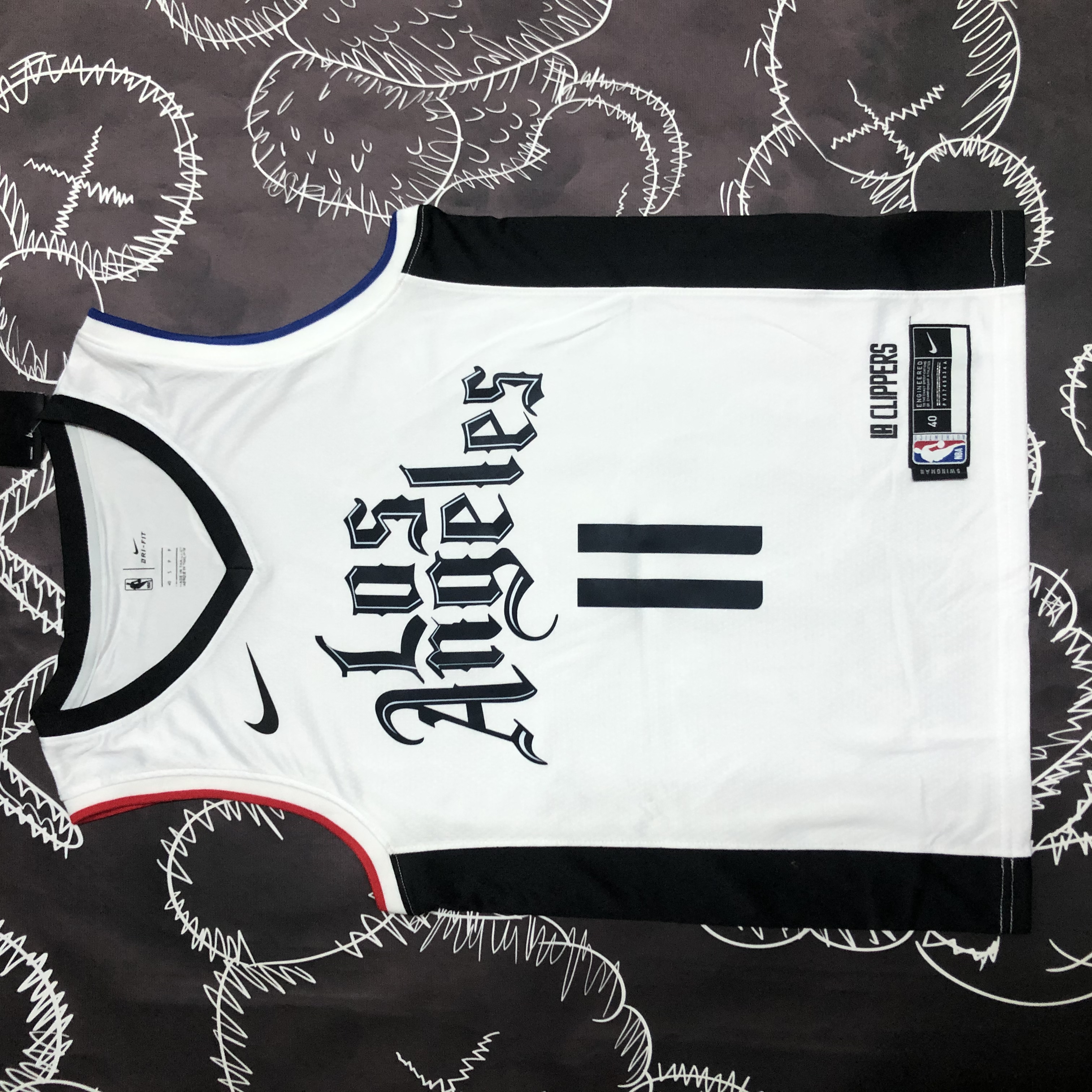 NBA Season 20-21 Men Los Angeles Clippers in Latin White City #11 WALL Jersey High Quality Name and Number Print - leoleo123123