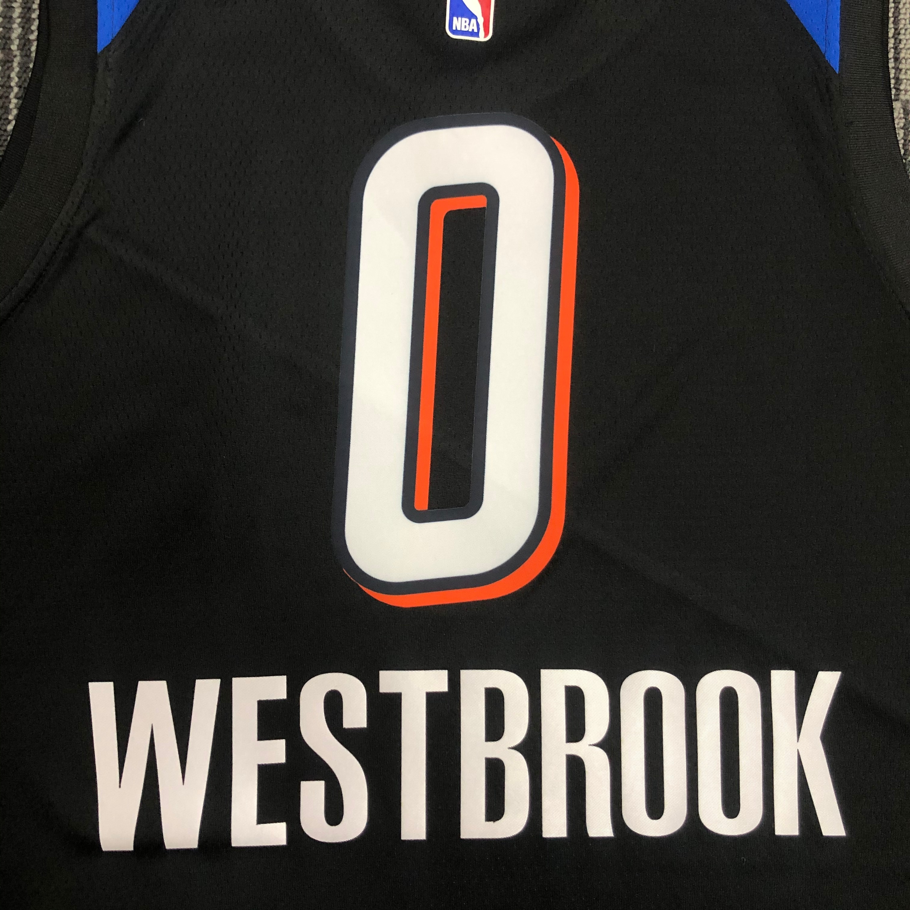 NBA Men Oklahoma City Thunder City Version Black #0 WESTBROOK Jersey High Quality Name and Number Print - leoleo123123