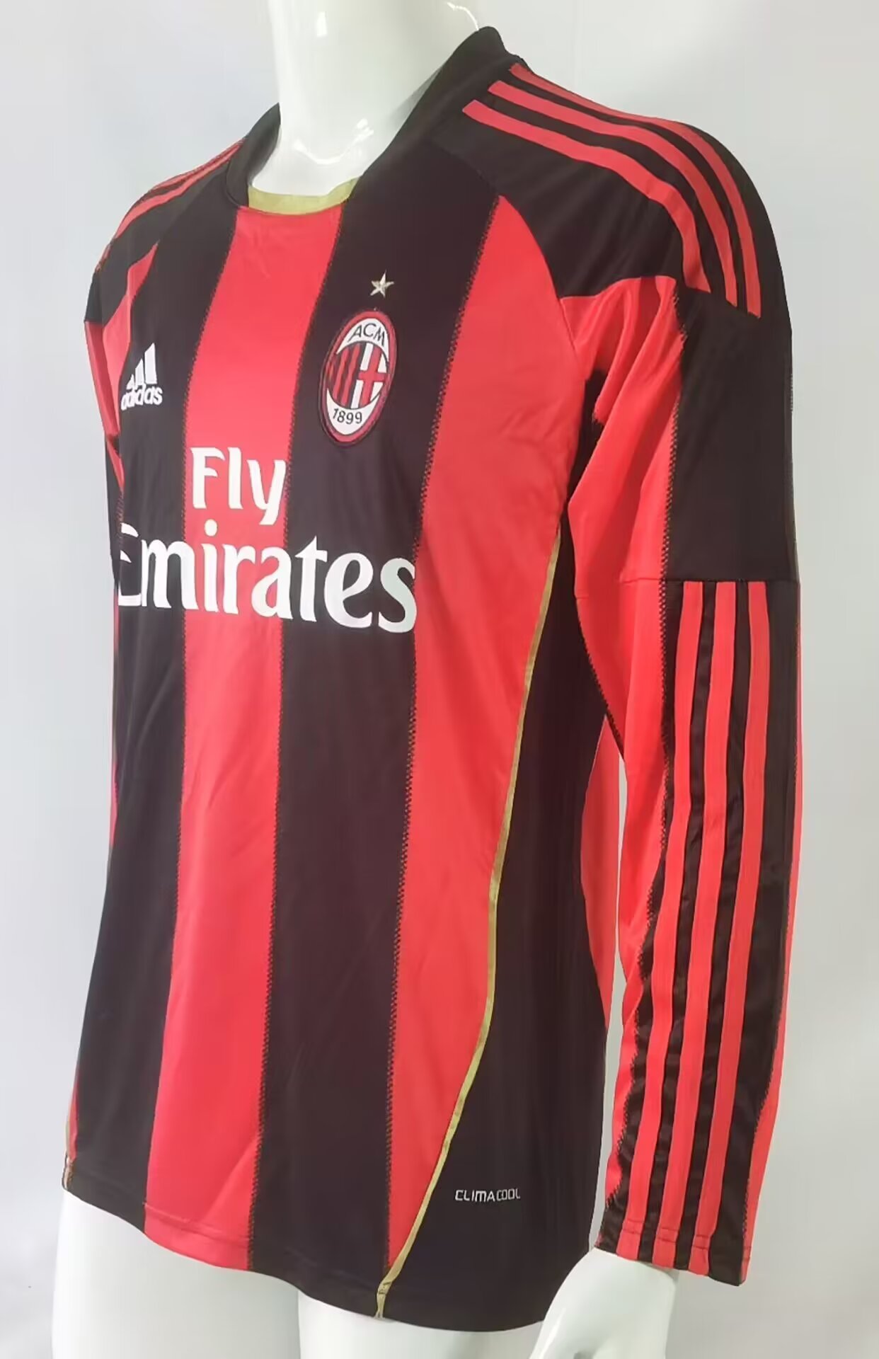 10/11 AC Milan Home Retro Jersey Long Sleeve - leoleo123123