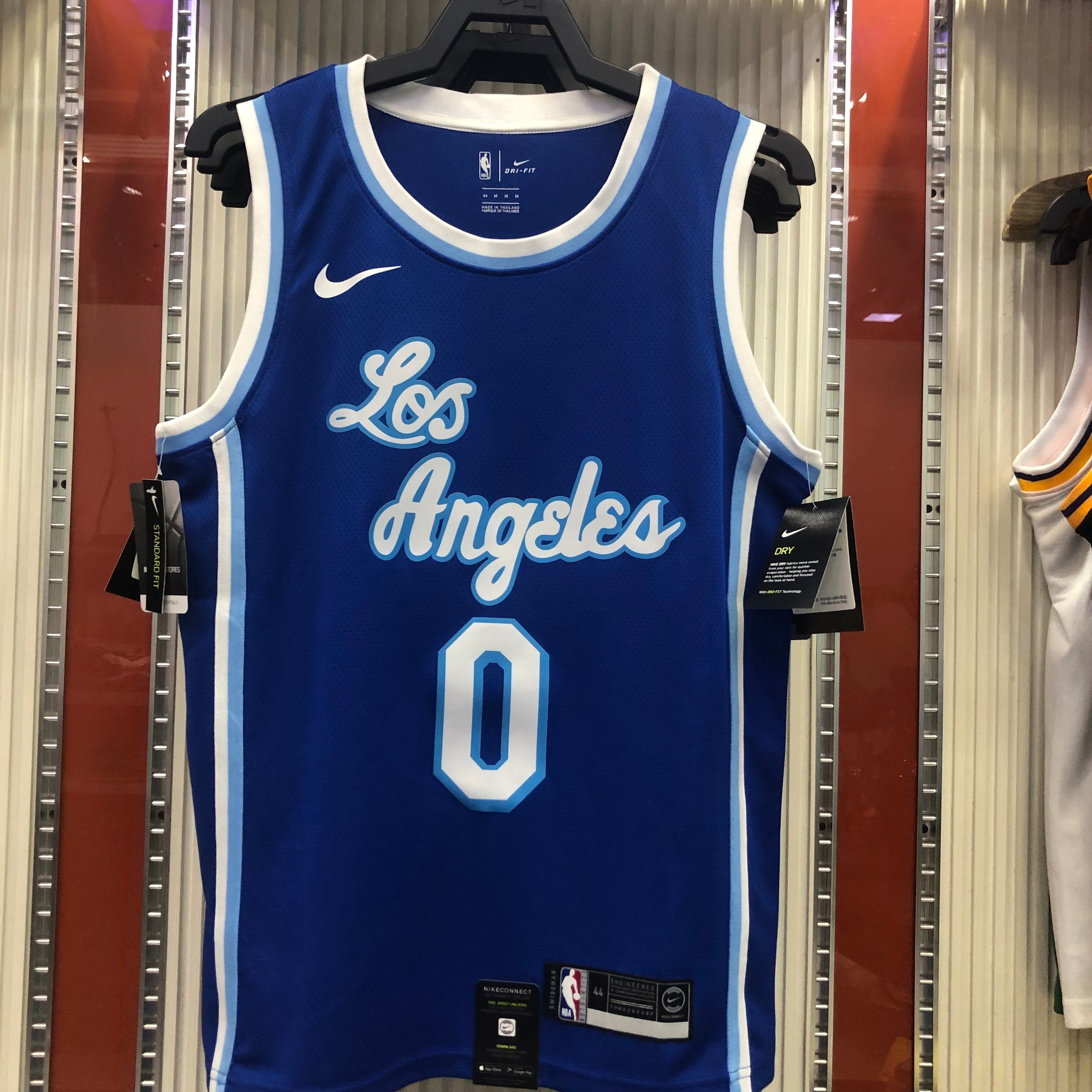 NBA Men Los Angeles Lakers Retro in Latin #0 YOUNG Blue Round Neck Jersey High Quality Name and Number Print - leoleo123123