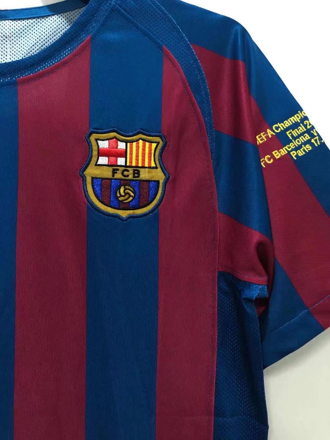 05-06 Barcelona Home Retro Jersey Champions Version - leoleo123123
