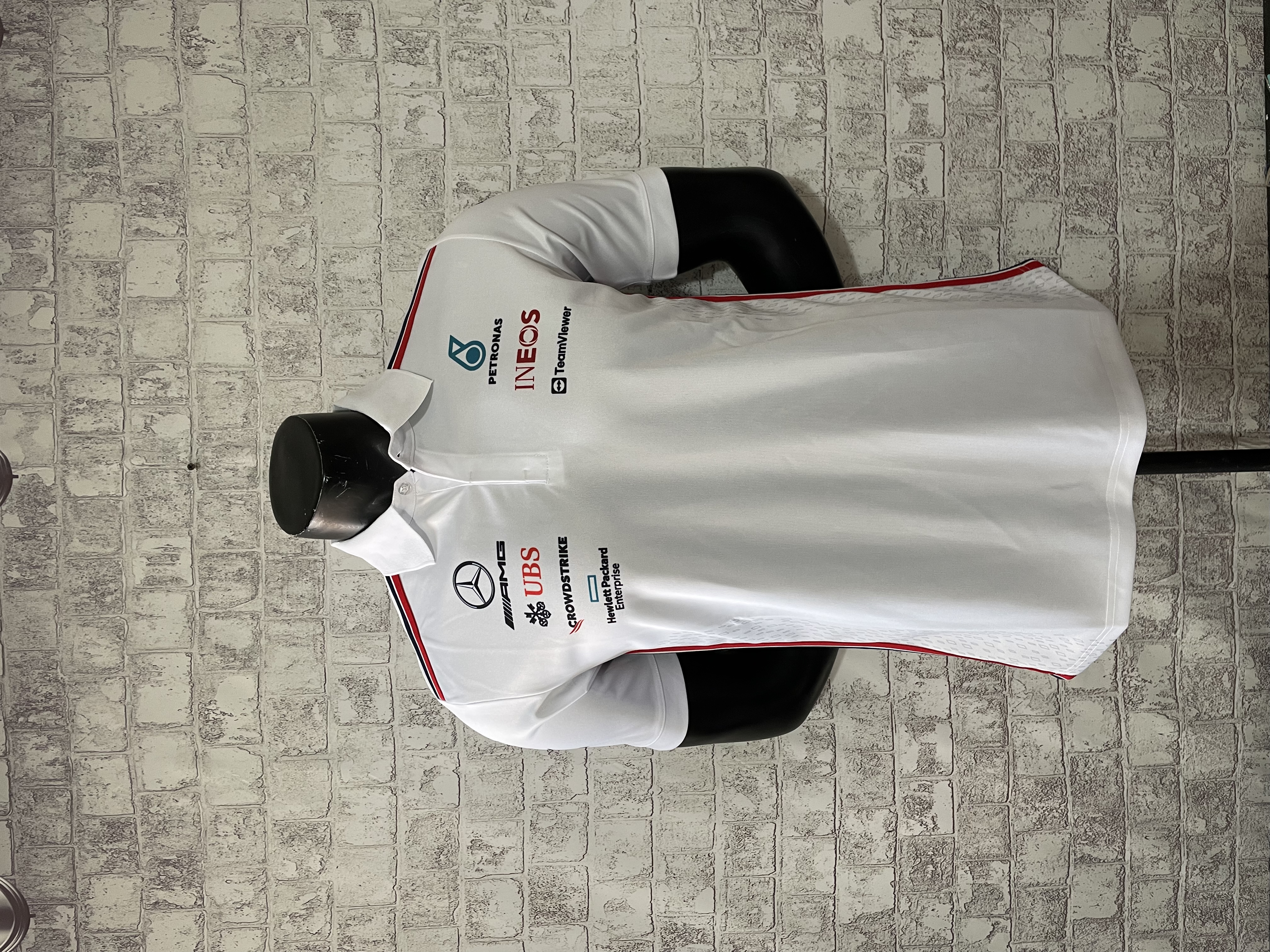 2023 Mercedes F1 Team POLO T-Shirt White - leoleo123123