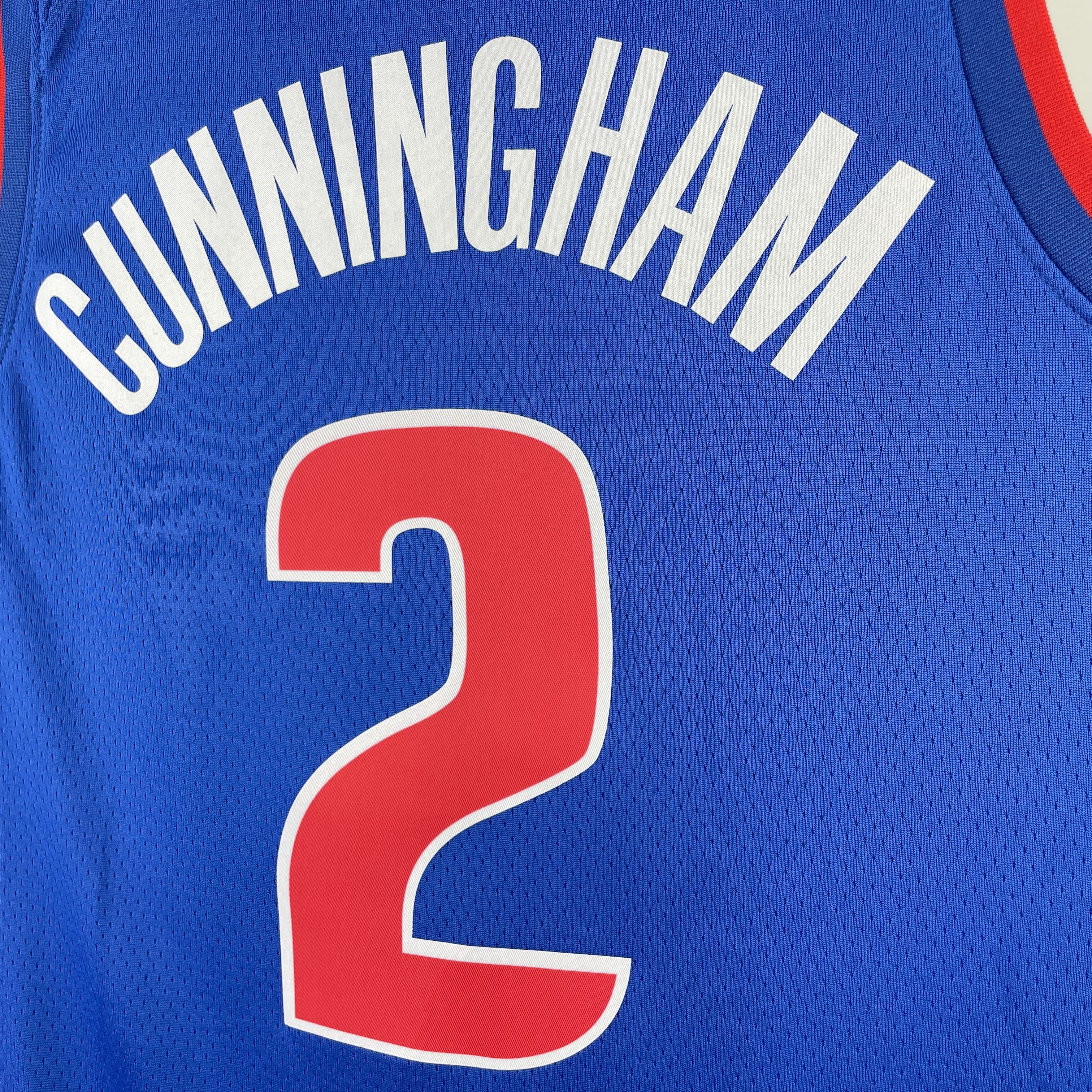 NBA Season 2023 Detroit Pistons Blue #2 CUNNINGHAM Jersey High Quality Name and Number Print - leoleo123123